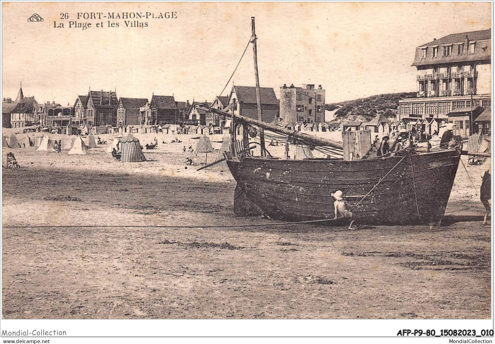 AFPP9-80-0846 - FORT-MAHON-PLAGE - La Plage Et Les Villas - Fort Mahon