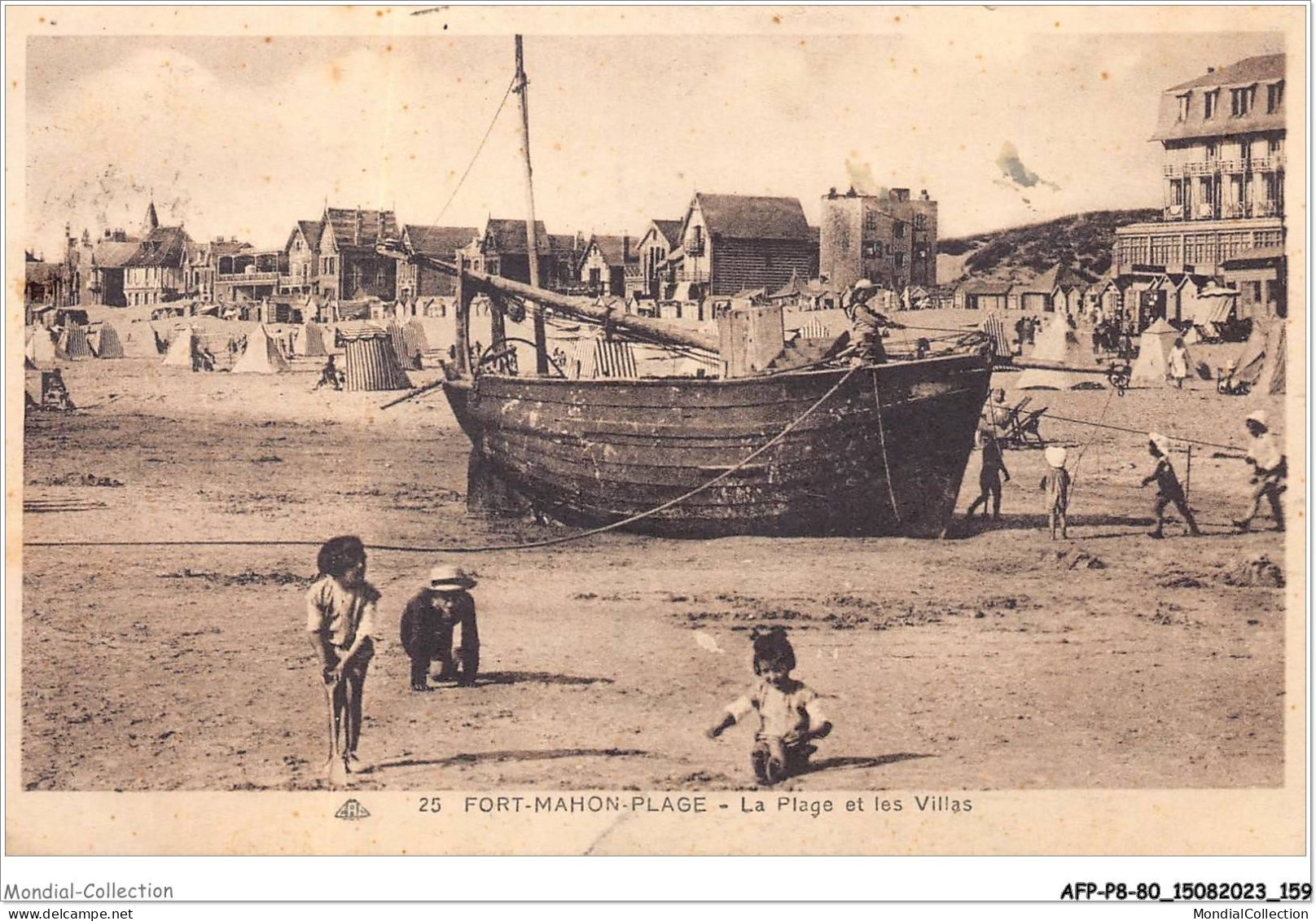 AFPP8-80-0836 - FORT-MAHON-PLAGE - La Plage Et Les Villas - Fort Mahon