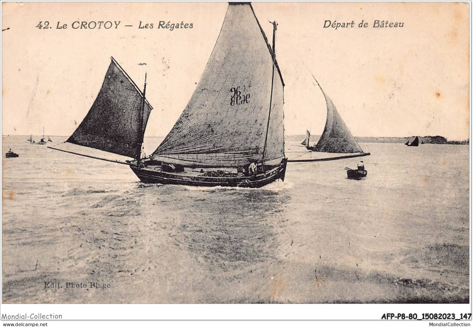 AFPP8-80-0830 - Le CROTOY - Les Regates - Depart De Bateau - Le Crotoy