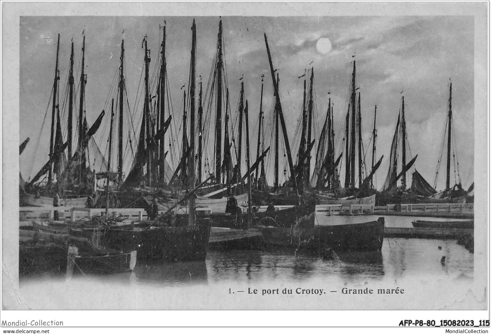 AFPP8-80-0814 - LE Port Du CROTOY - Grande Marée - Le Crotoy