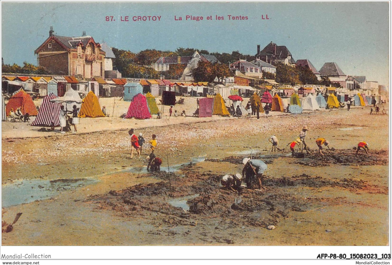 AFPP8-80-0808 - LE CROTOY - La Plage Et Les Tentes - Le Crotoy