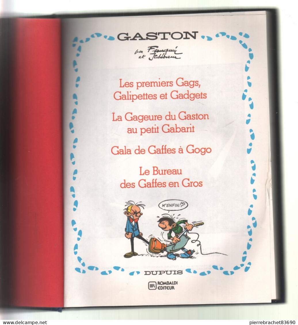 Franquin. Gaston Lagaffe. Album Rombaldi. 1984 - Gaston