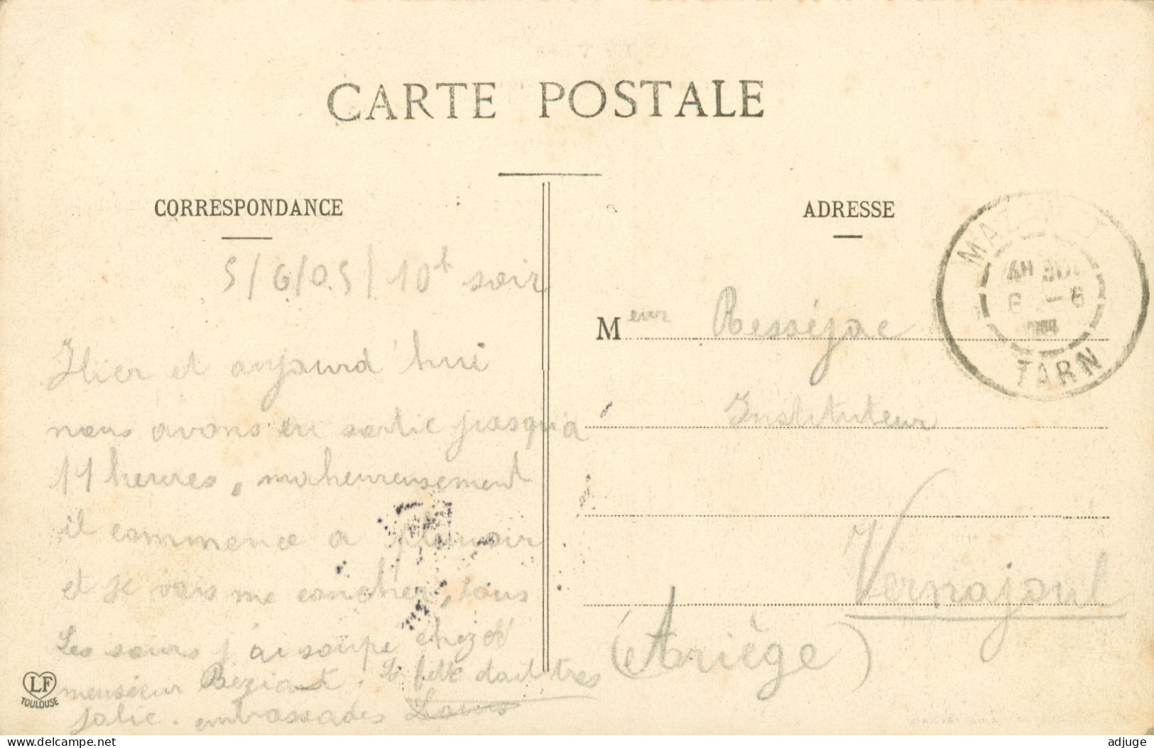 CPA- MAZAMET- La Chaussée Et Le Pont -  - Phototypie Labouche N° 197 écrite En 1905- TBE - Mazamet