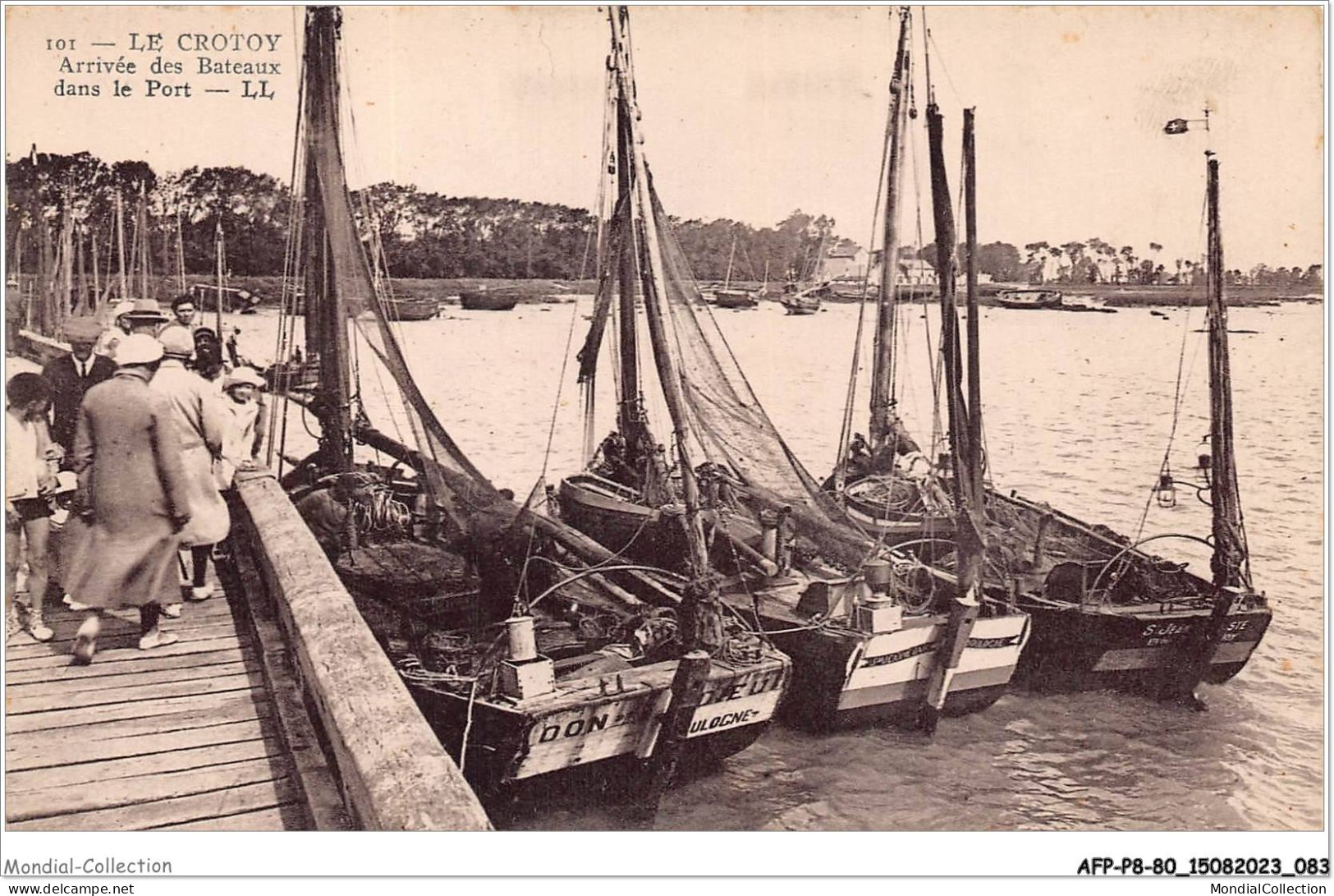 AFPP8-80-0798 - LE CROTOY - Arrivée Des Bateaux Dans Le Port - Le Crotoy