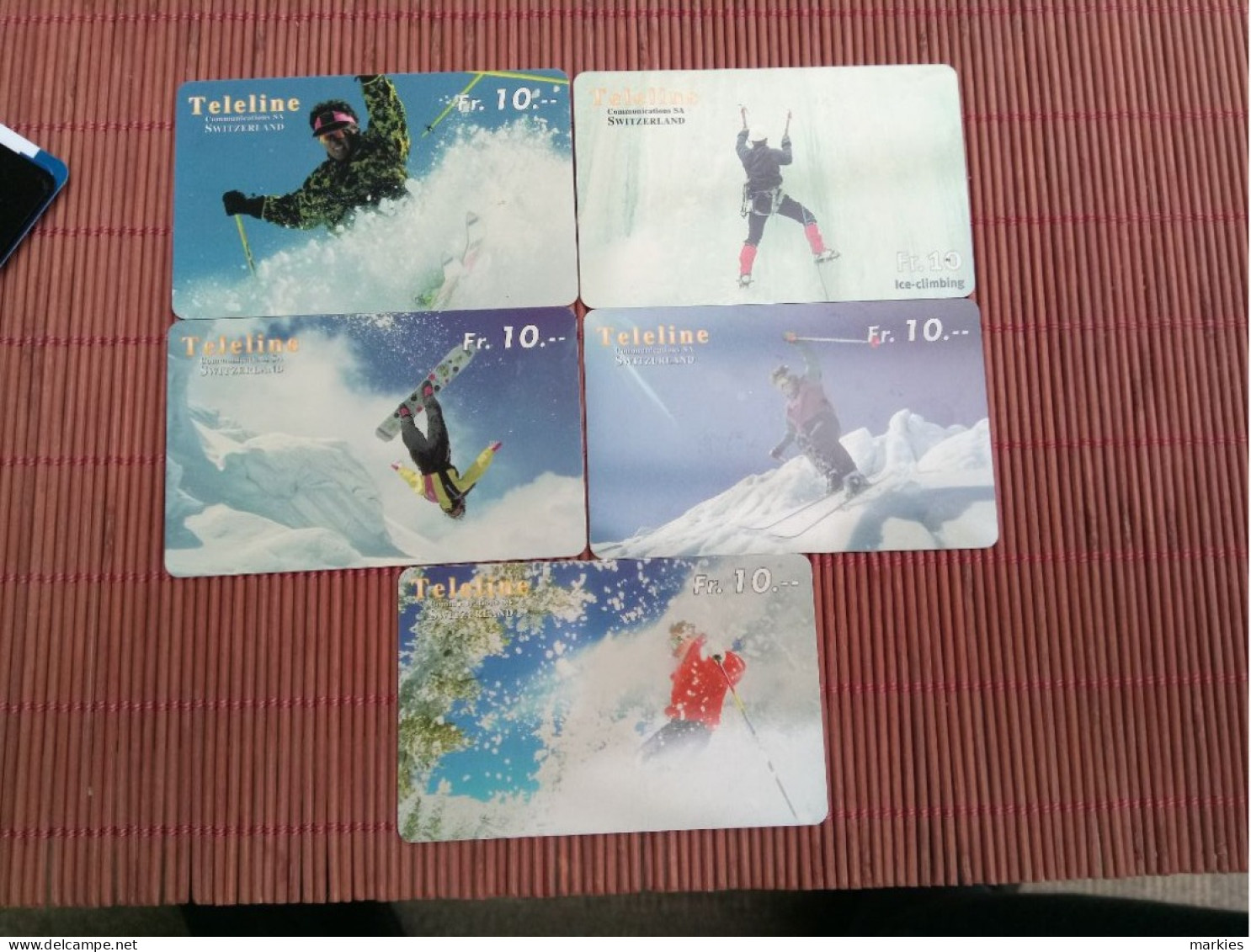 Teleline Ski Prepaidcards Used - Switzerland