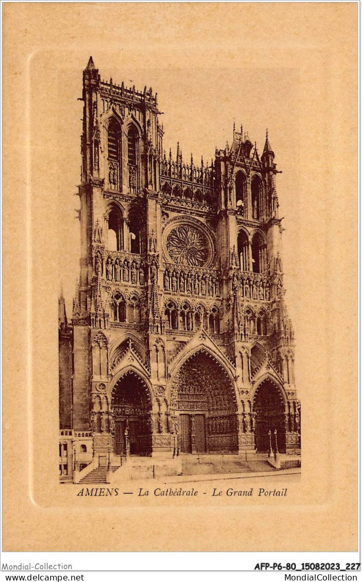 AFPP6-80-0641 - AMIENS - La Cathedrale - Le Grand Portail - Amiens