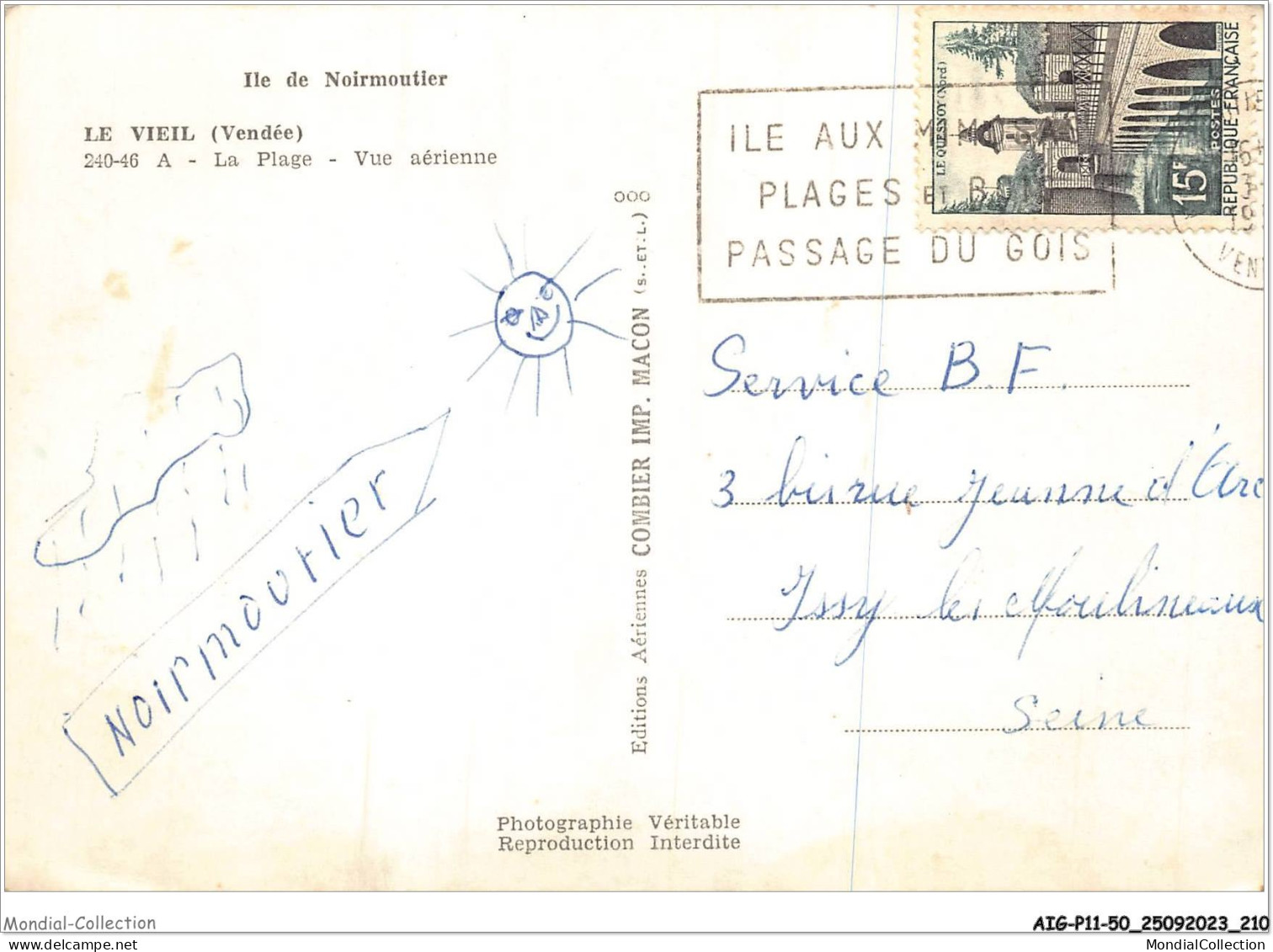 AIGP11-85-1225 - ILE DE NOIRMOUTIER - LE VIEIL - Vendée - La Plage - Vue Aérienne - Ile De Noirmoutier