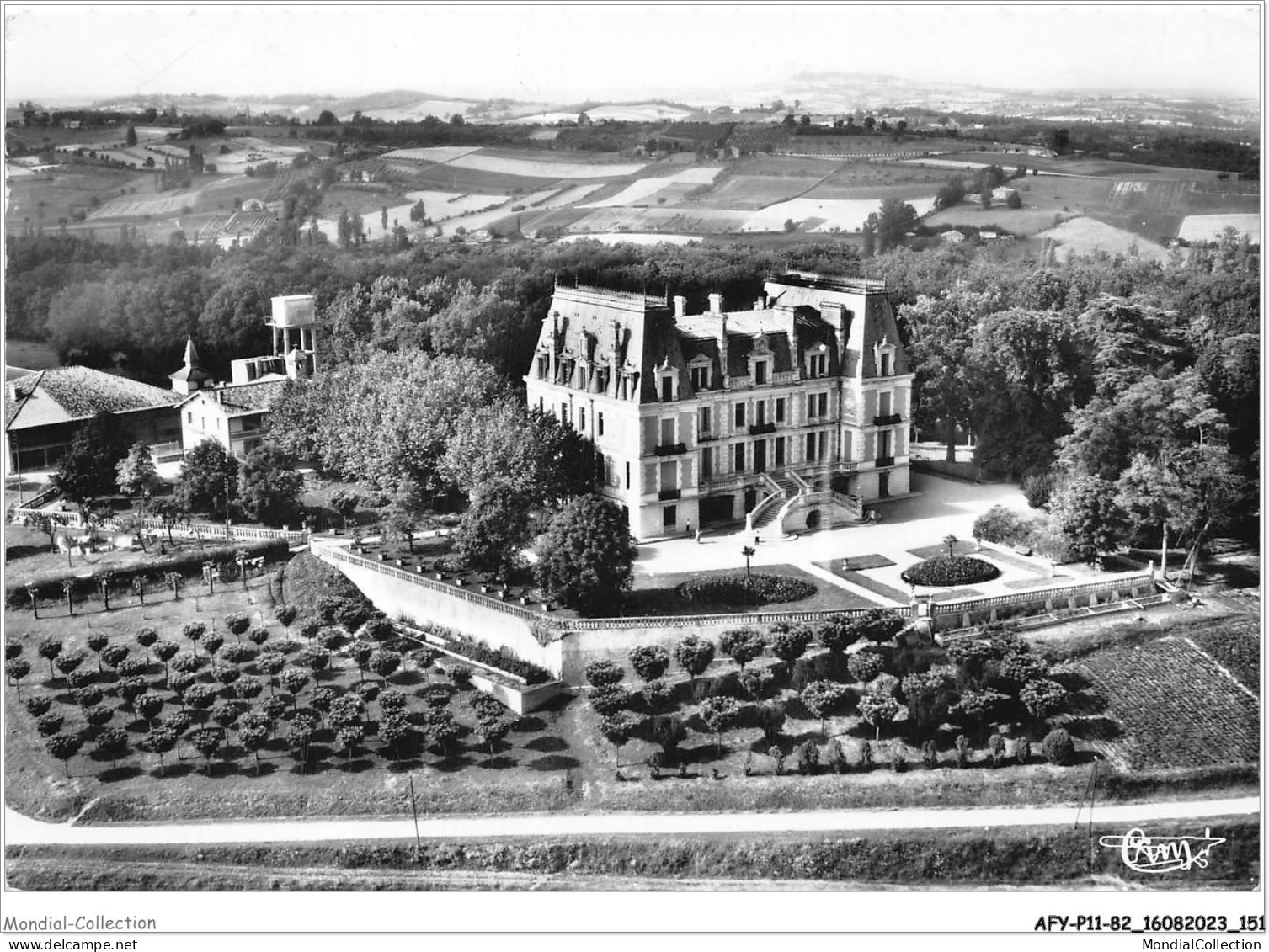 AFYP11-82-1078 - Foyer Des Indirectes - Château De Granes - REALVILLE - VUE AERIENNE - Realville
