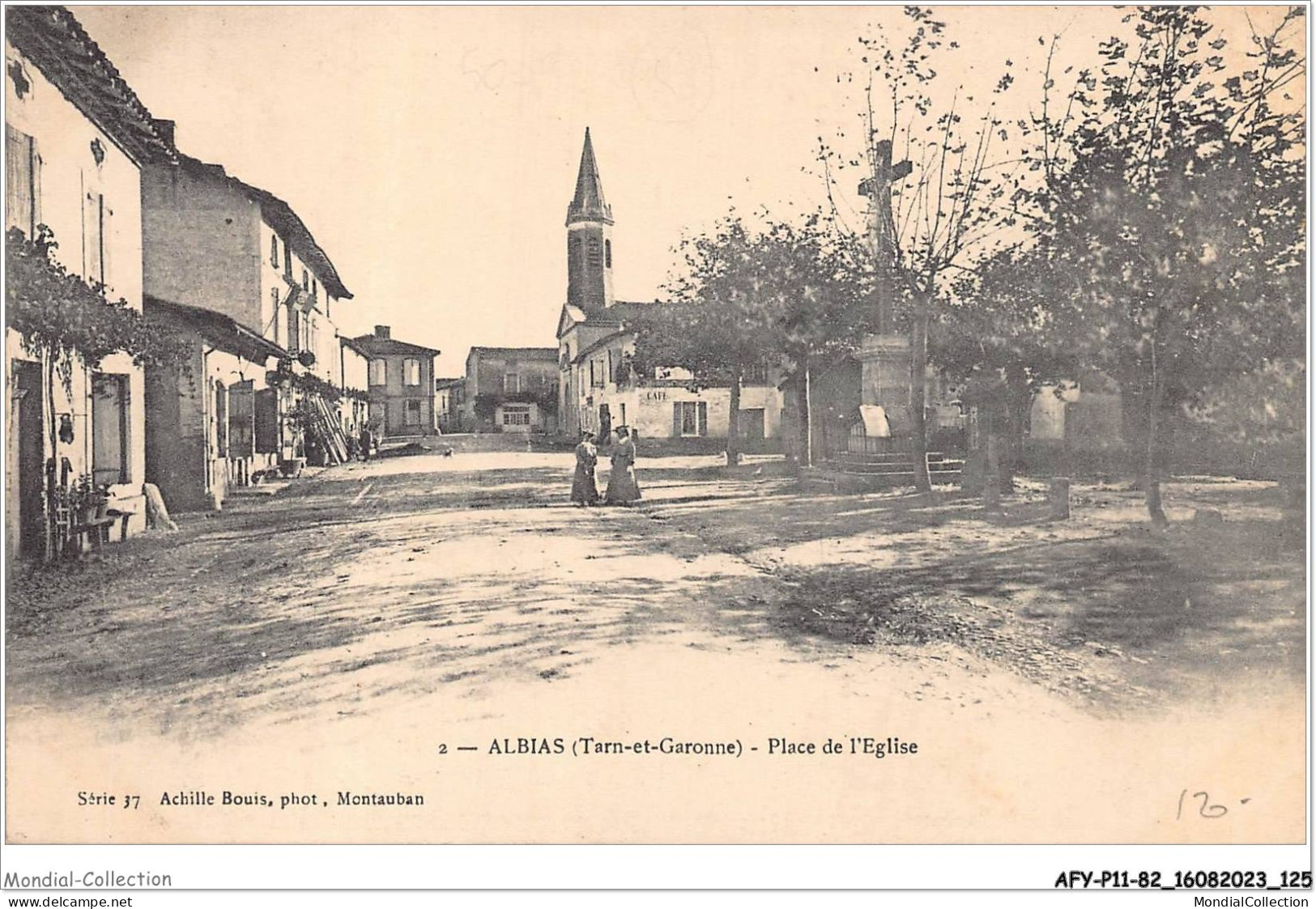 AFYP11-82-1065 - ALBIAS - Tarn Et Garonne - Place Et L'église - Albias