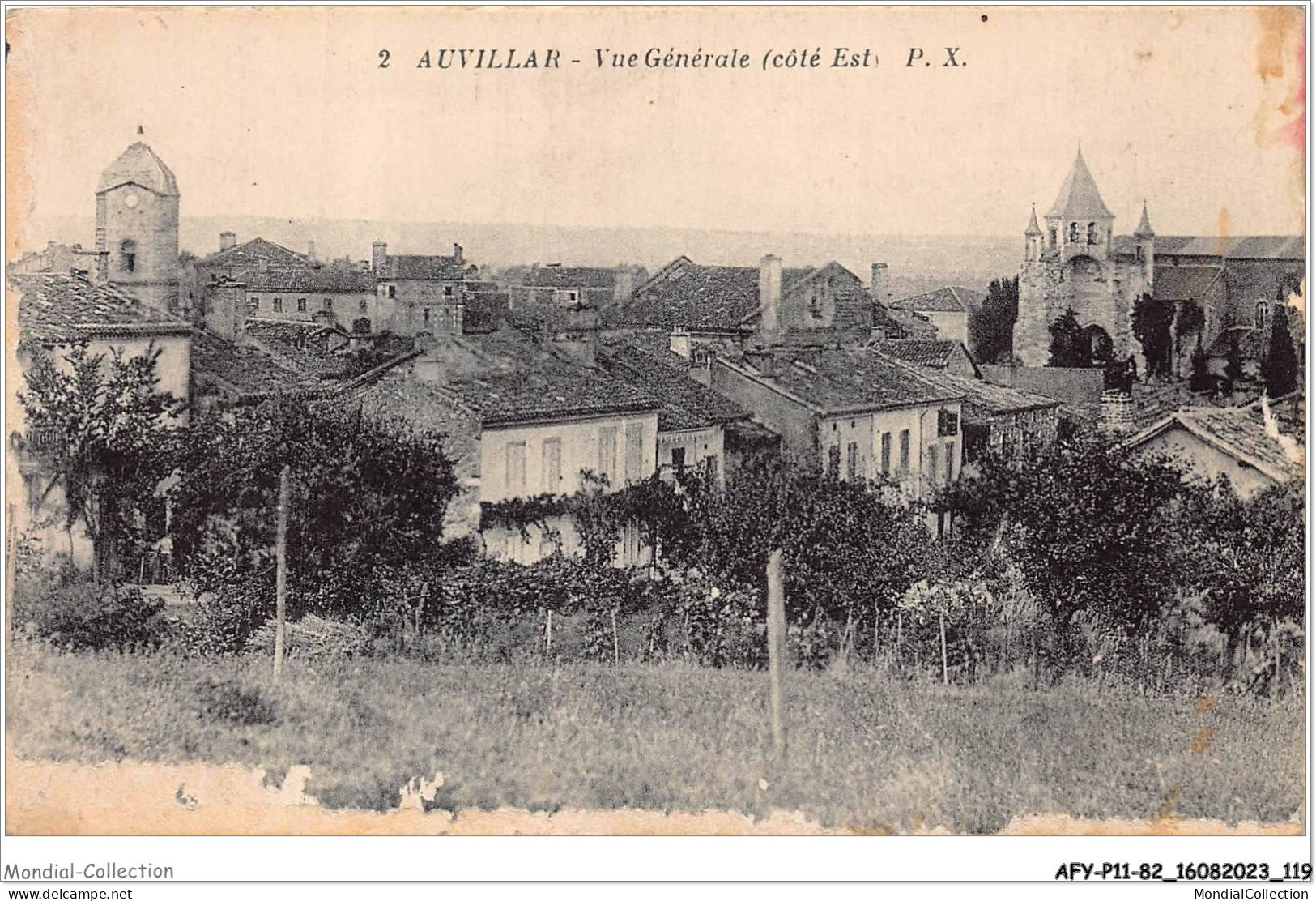 AFYP11-82-1062 - AUVILLAR - Vue Générale - Côté Est  - Auvillar