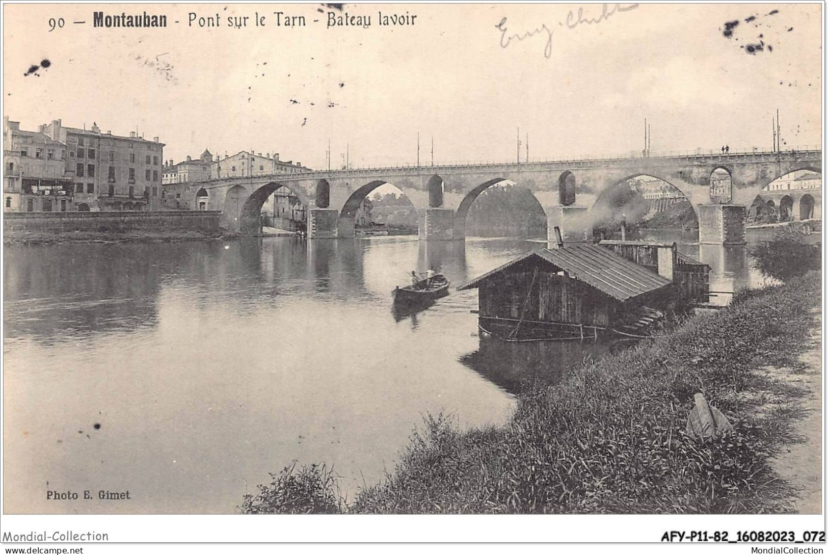 AFYP11-82-1038 - MONTAUBAN - Pont Sur Le Tarn - Bateau Lavoir  - Montauban