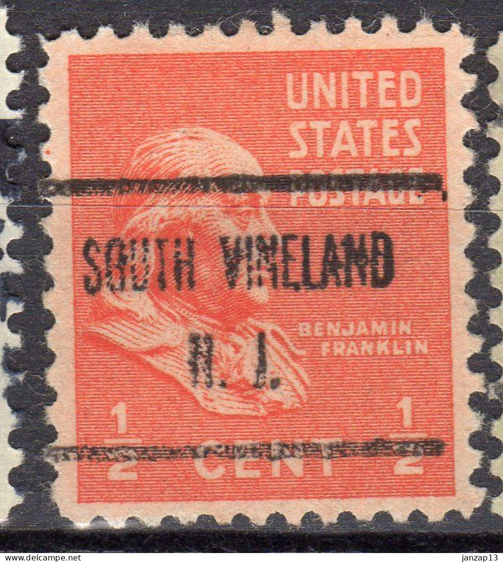 NJ-650; USA Precancel/Vorausentwertung/Preo; SOUTH VINELAND (NJ), Type 726 - Vorausentwertungen