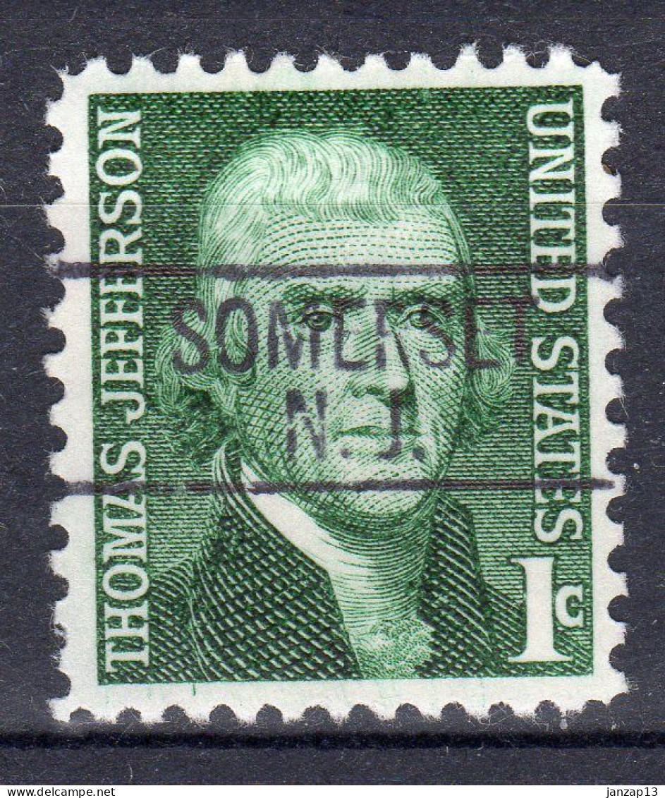 NJ-632; USA Precancel/Vorausentwertung/Preo; SOMERSET (NJ), Type 812 - Préoblitérés