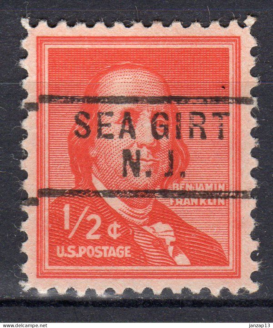 NJ-621; USA Precancel/Vorausentwertung/Preo; SEA GIRT (NJ), Type 729 - Vorausentwertungen