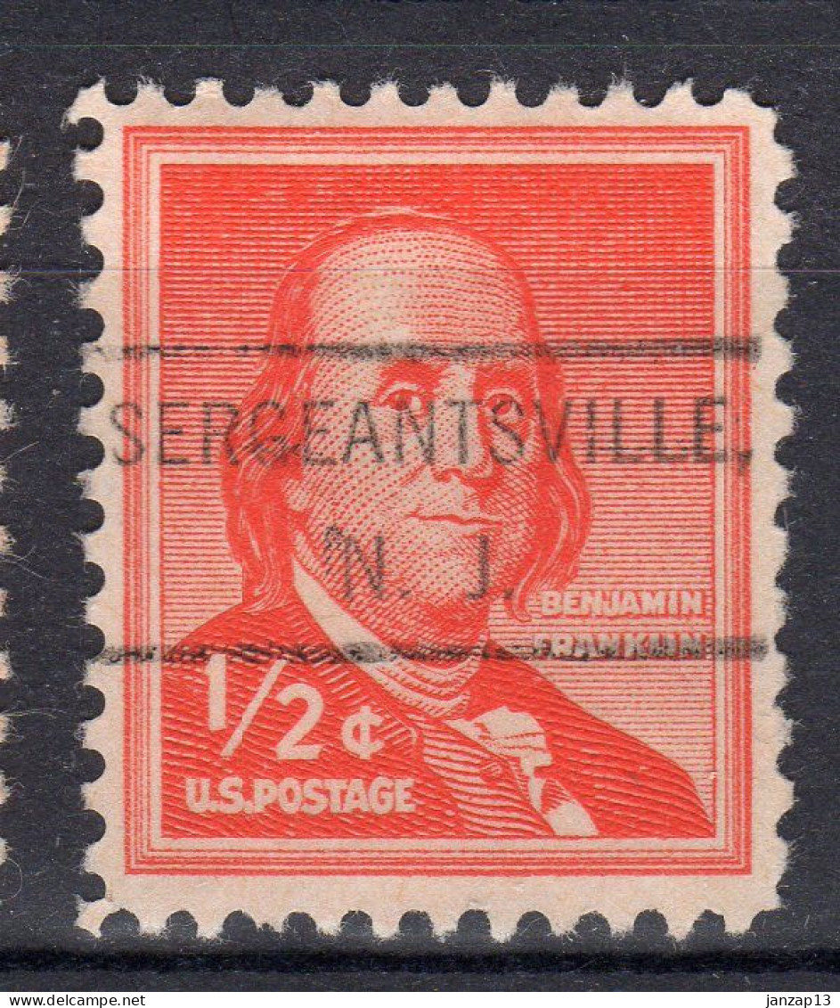 NJ-626; USA Precancel/Vorausentwertung/Preo; SERGEANTSVILLE (NJ), Type 807 - Precancels