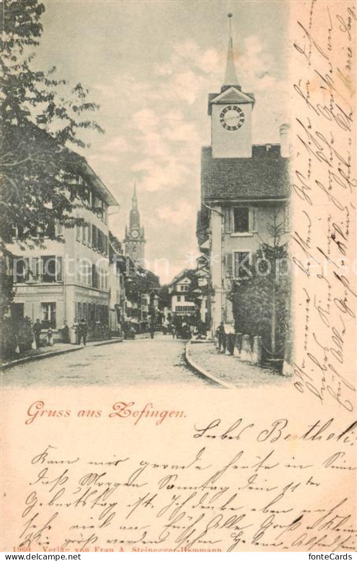 13790301 Zofingen AG Strassenpartie  - Autres & Non Classés