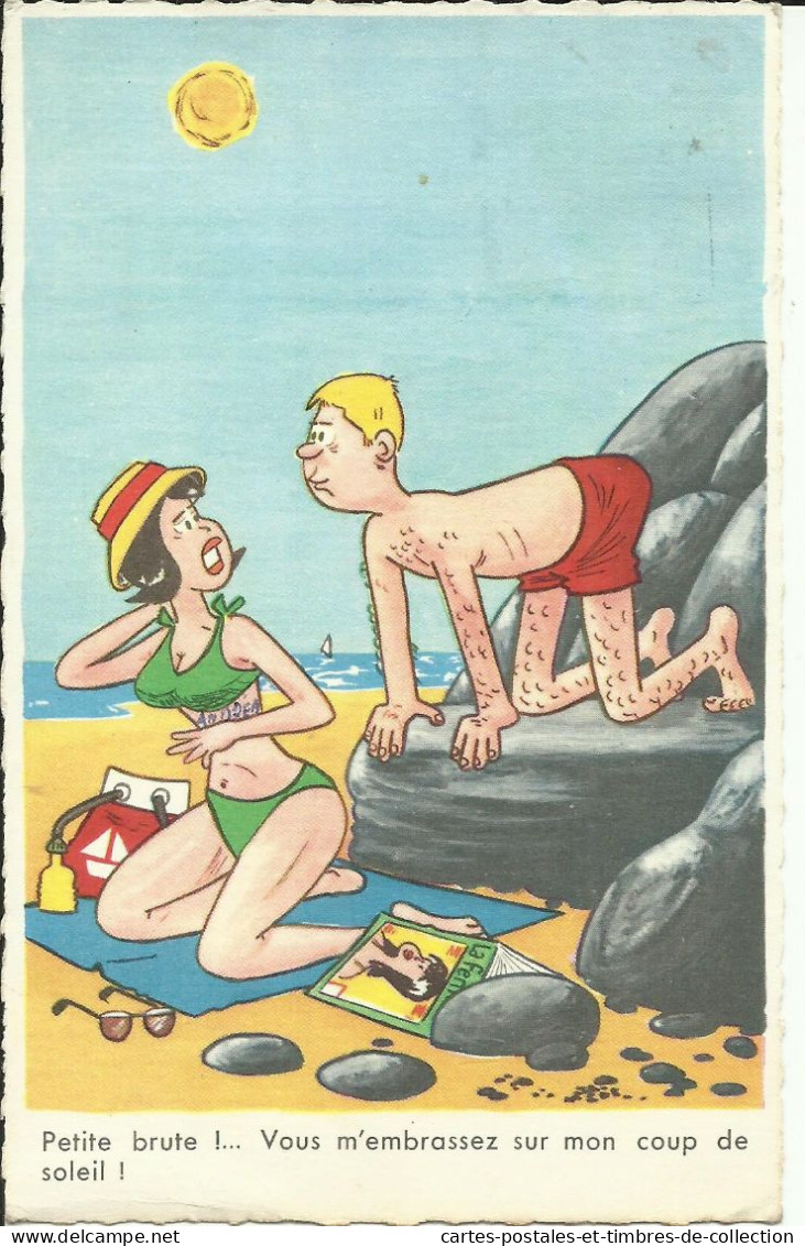 Petite Brute !... Vous M'embrassez Sur Mon Coup De Soleil ! , 1961 , µ - Humor