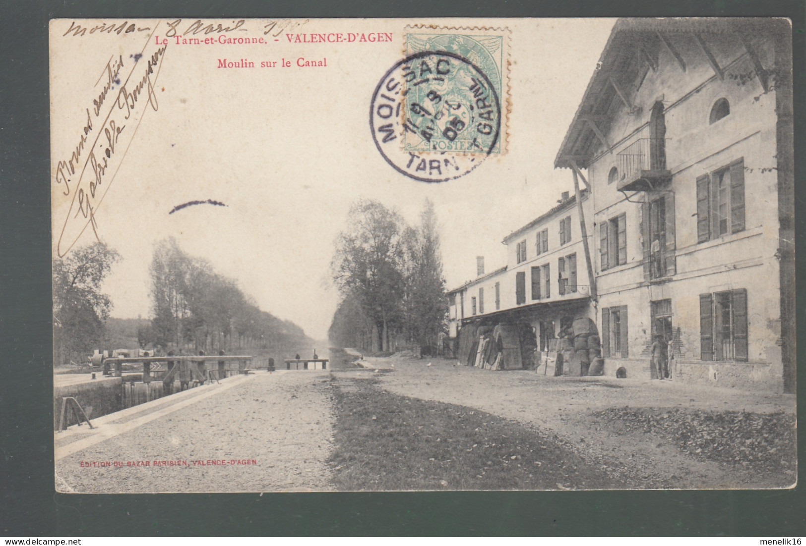 CP - 82 - Valence D'Agen - Moulin Sur Le Canal - Valence