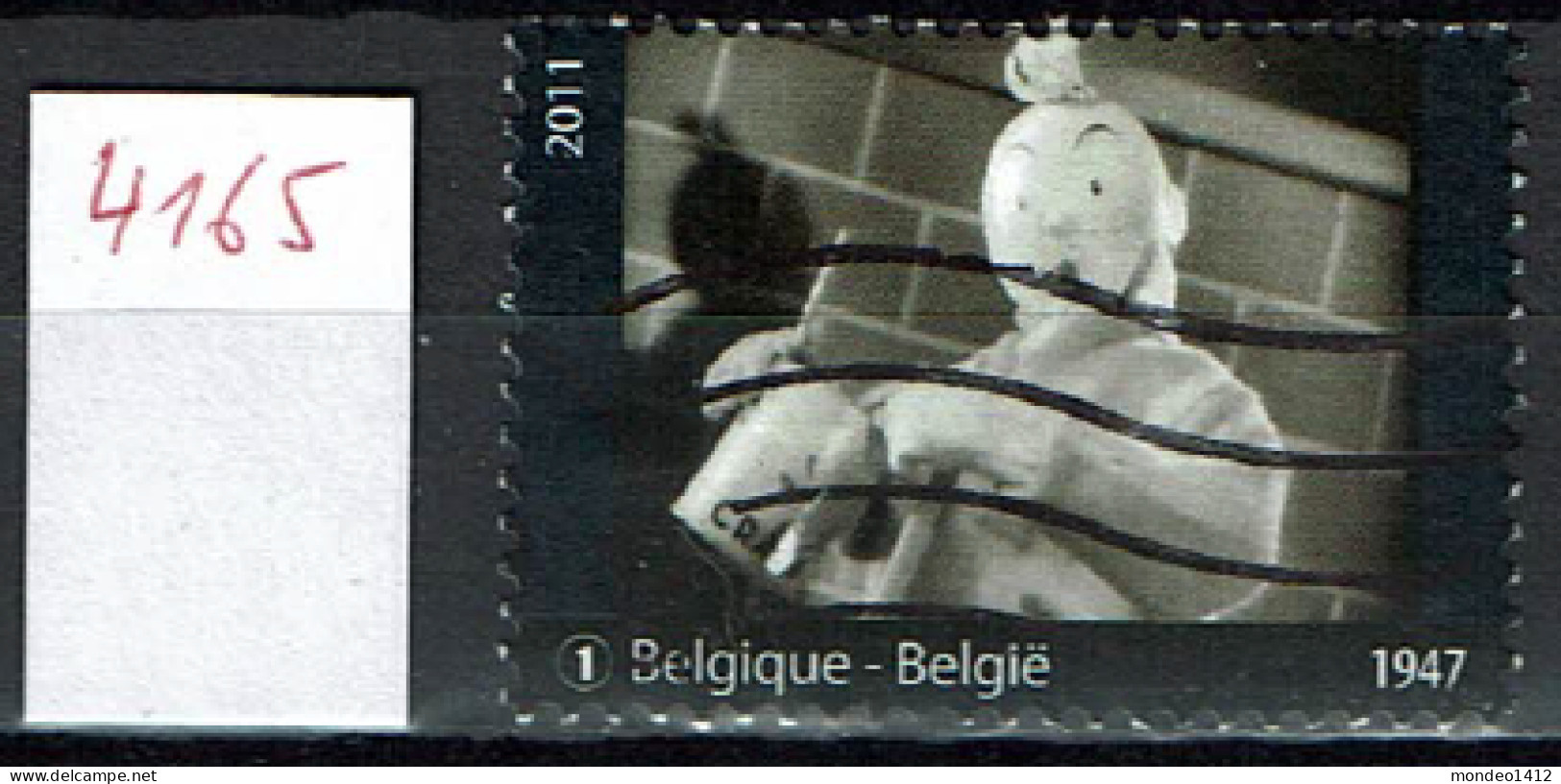 België OBP 4165 - Kuifje, Tintin, Hergé - Oblitérés