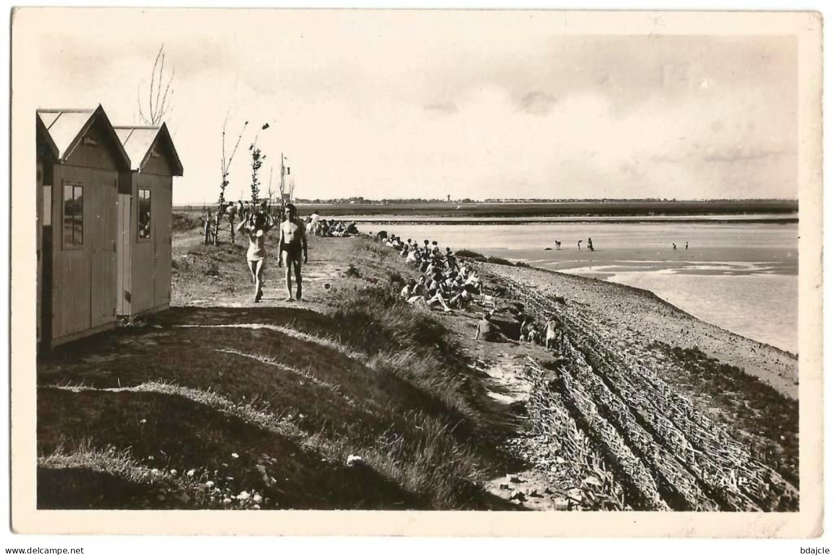 CPA NB Circulée - La Plage De La Ferté  - Oblitérée Du 05-09-1956 - Saint Valery Sur Somme