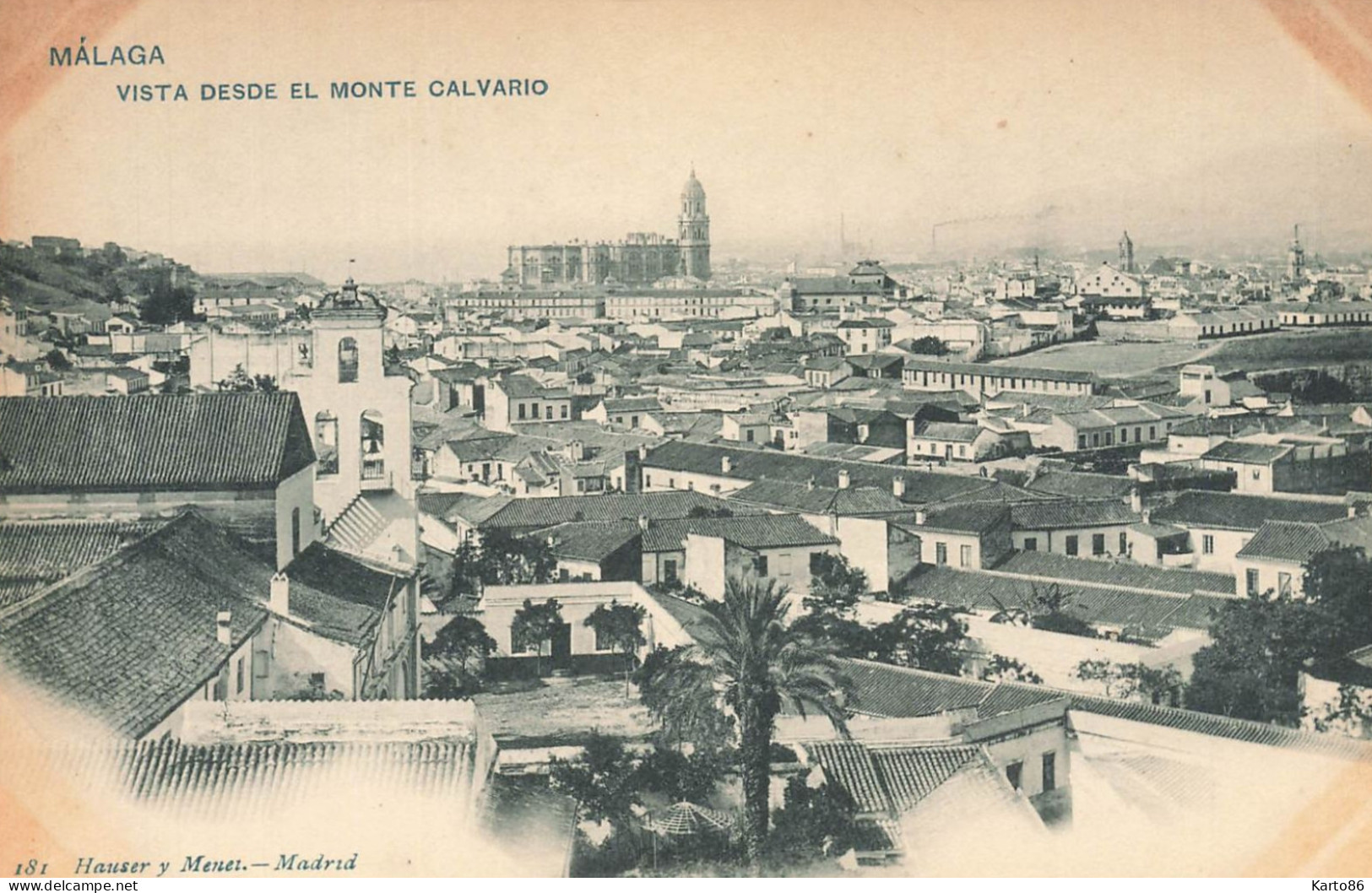 Malaga * Vista Desde El Monte Calvario * Espana Andalucia - Málaga