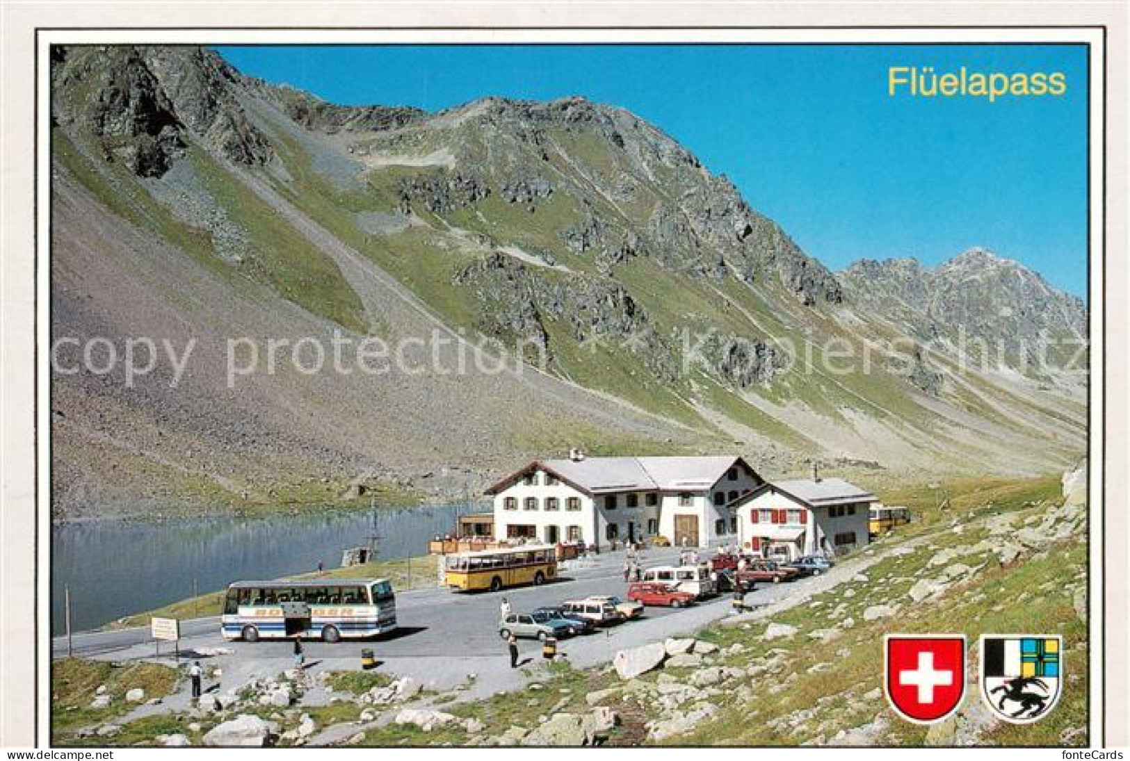 13787961 Flueelapass 2383m GR Berghotel Gaststaette Alpenpass  - Autres & Non Classés