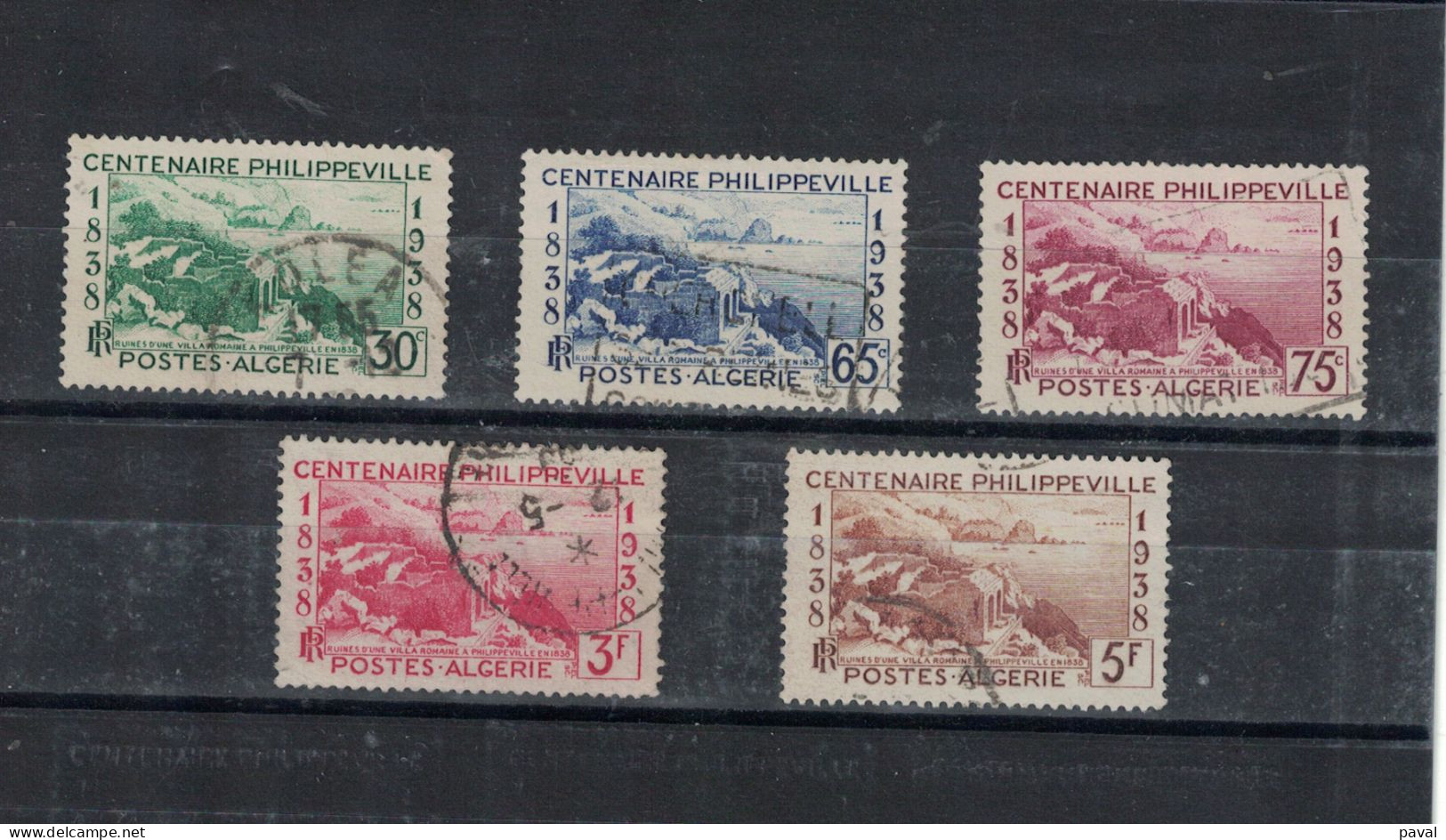 SERIE COMPLETE 142/146. COTE 14,50€, ALGERIE, 1938 - Unused Stamps
