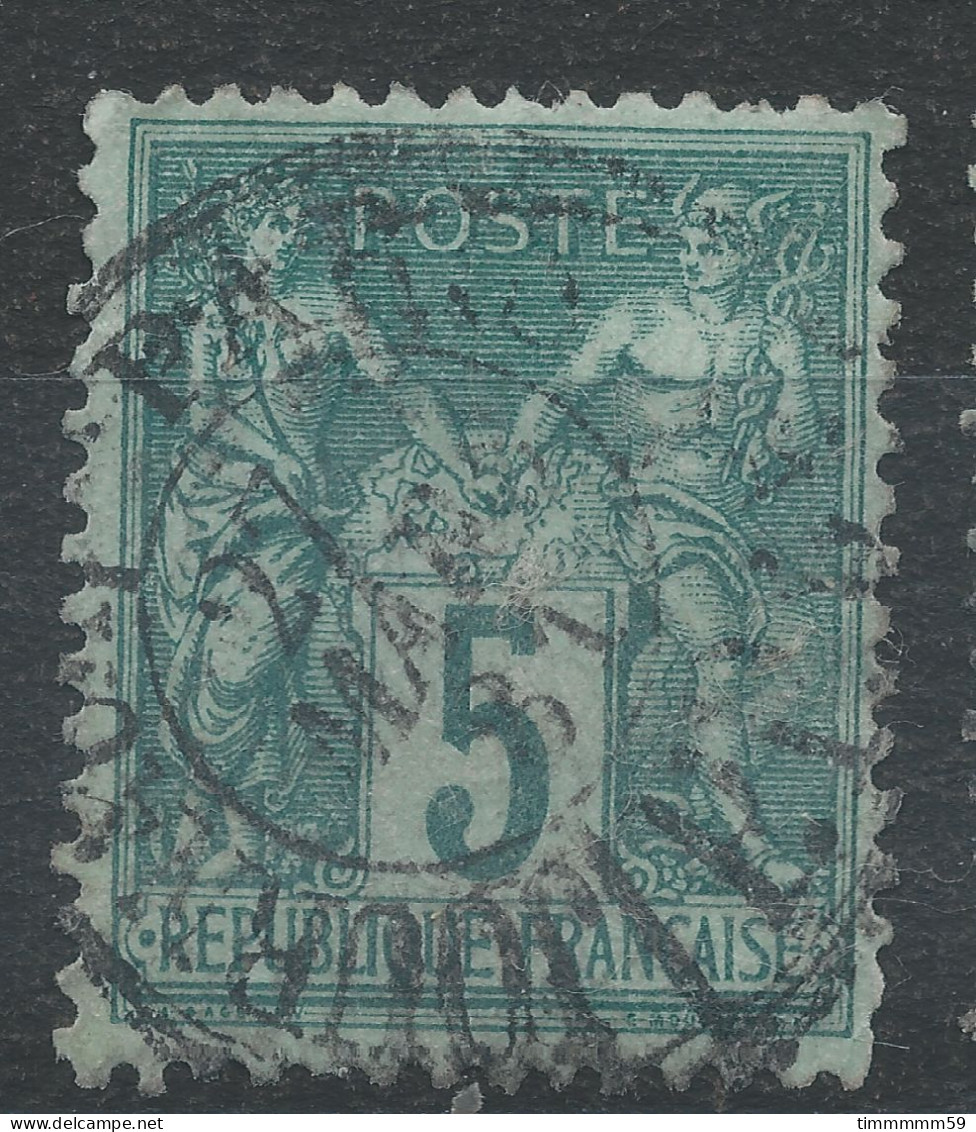 Lot N°82787   N°75, Oblitéré Cachet à Date Des JOURNAUX PARIS PP 55 "R. DES PYRENEES" - 1876-1898 Sage (Type II)