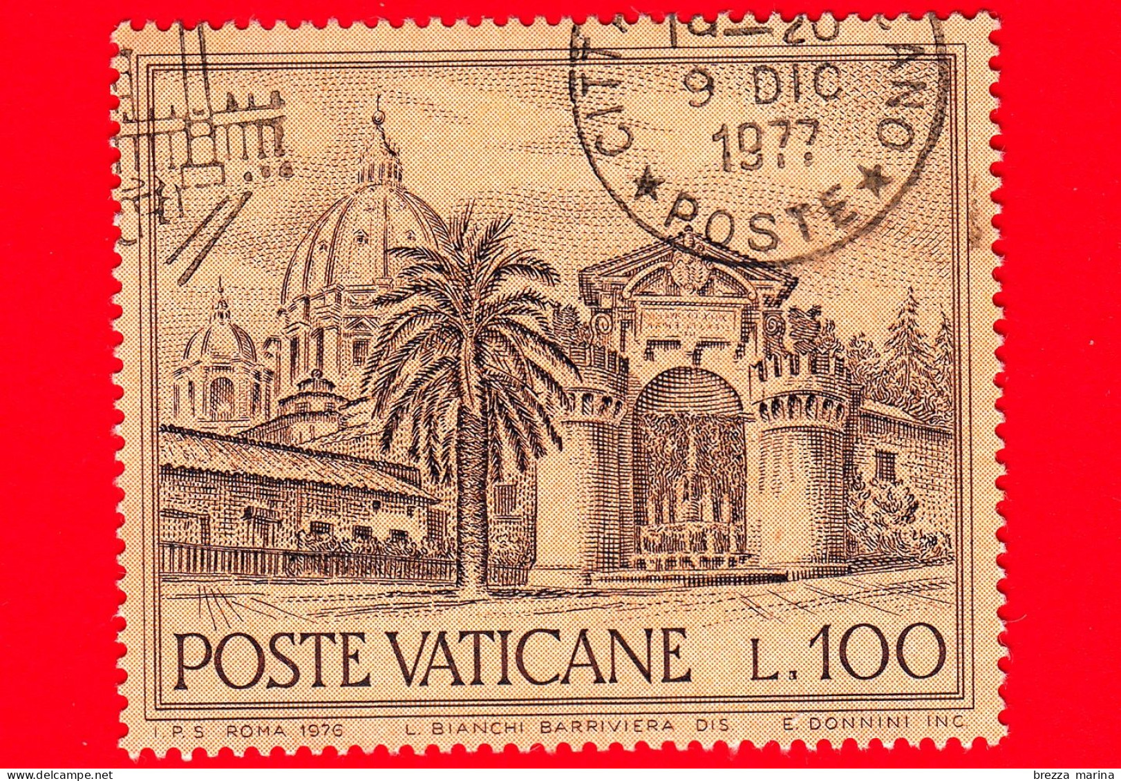 VATICANO - Usato - 1976 - Fontane - Fontana Del Sacramento - 100 L. - Used Stamps