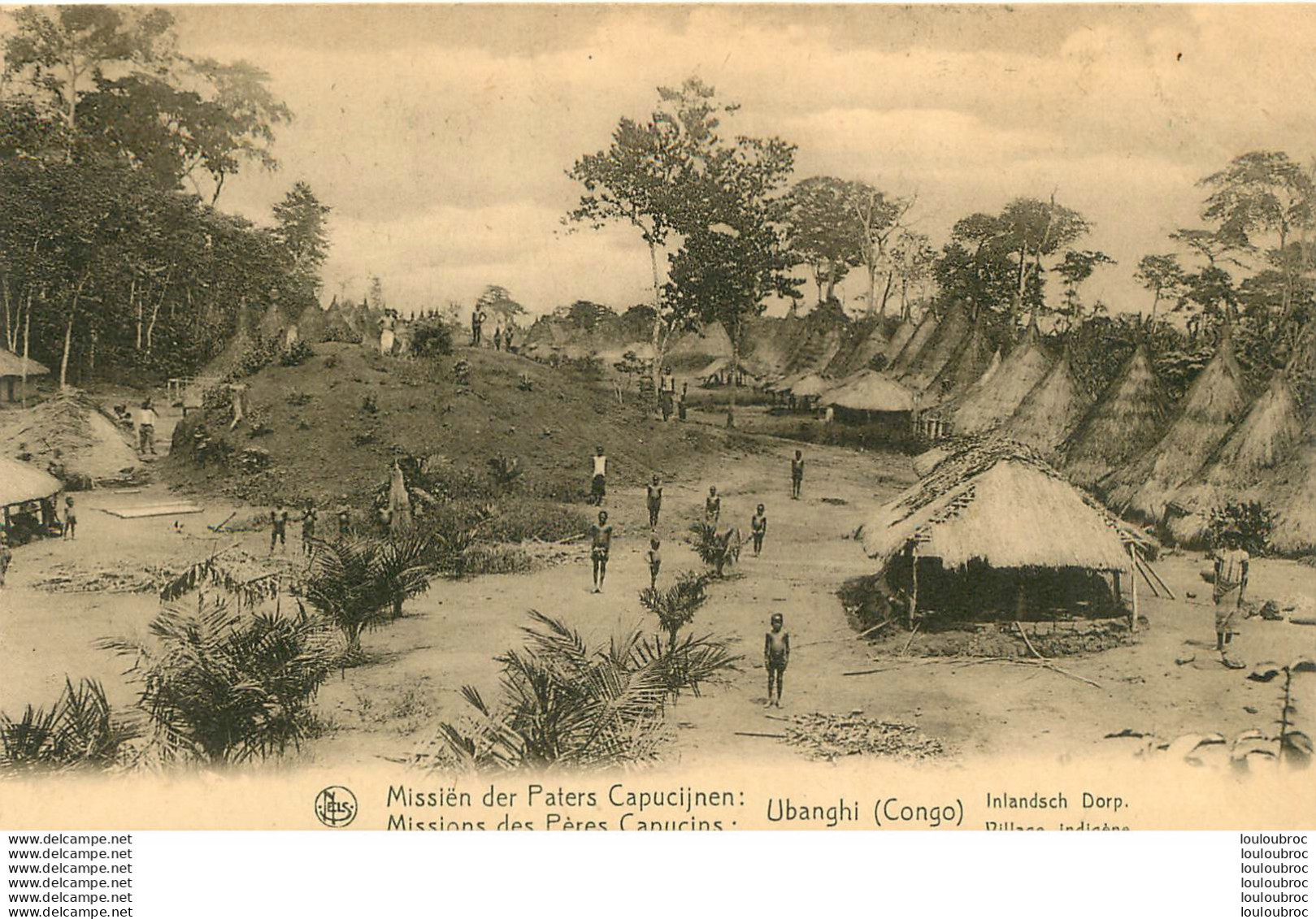 VILLAGE INDIGENE UBANGHI CONGO EDITION NELS - Belgian Congo