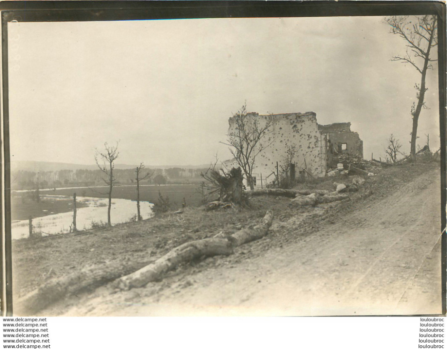 RUINES PREMIERE GUERRE WW1 PHOTO ORIGINALE 18 X 13 CM - Guerre, Militaire