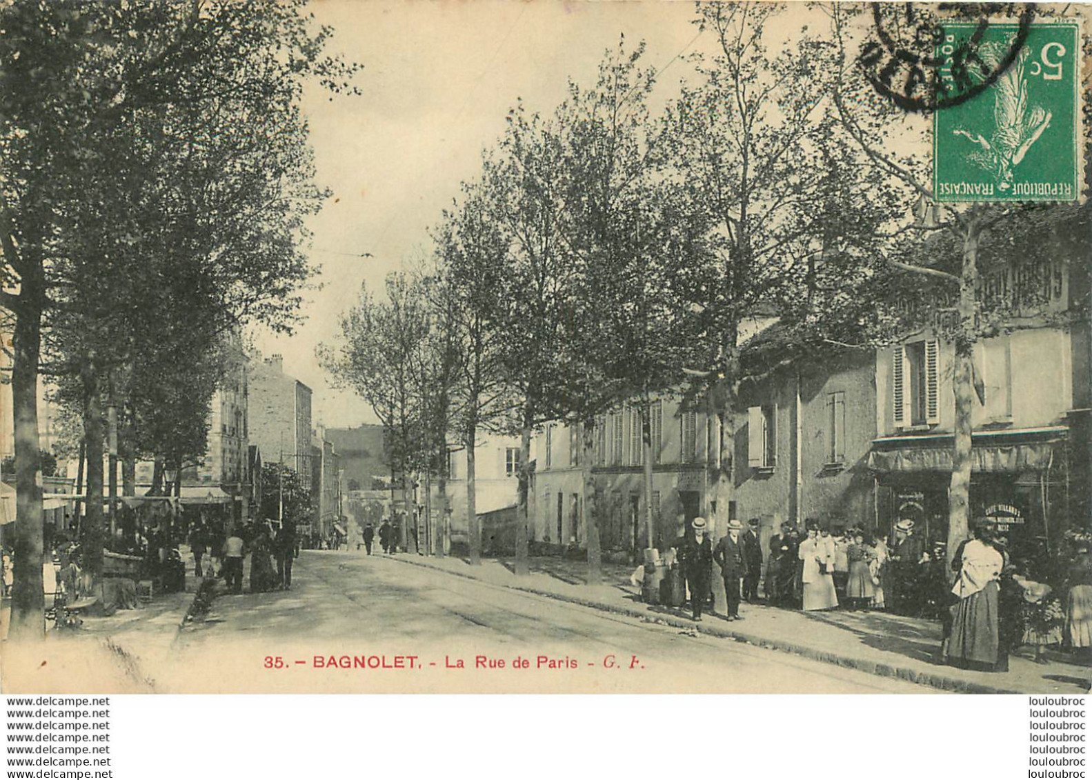 RARE BAGNOLET LA RUE DE PARIS - Bagnolet