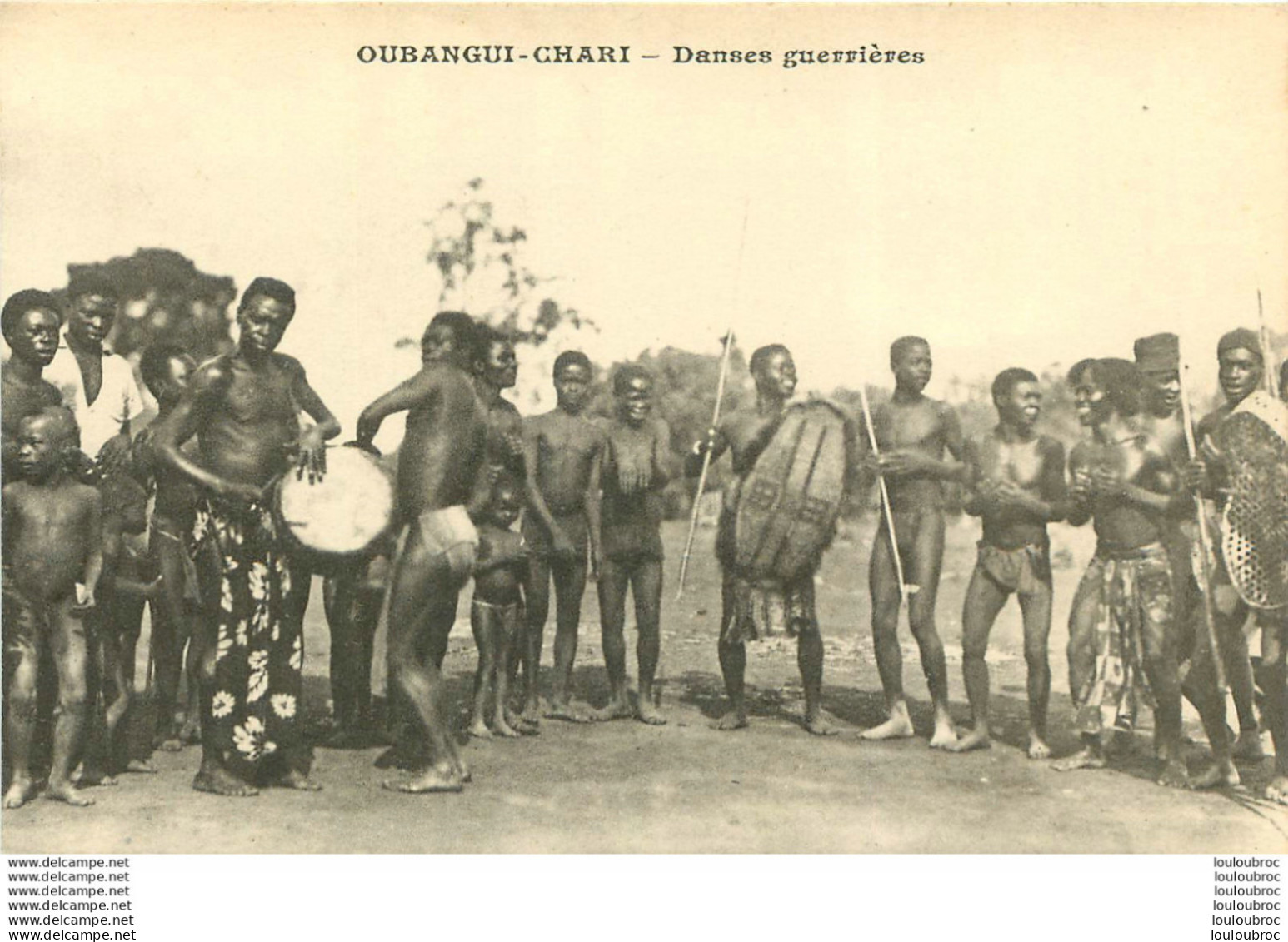 OUBANGUI CHARI DANSES GUERRIERES - Zentralafrik. Republik