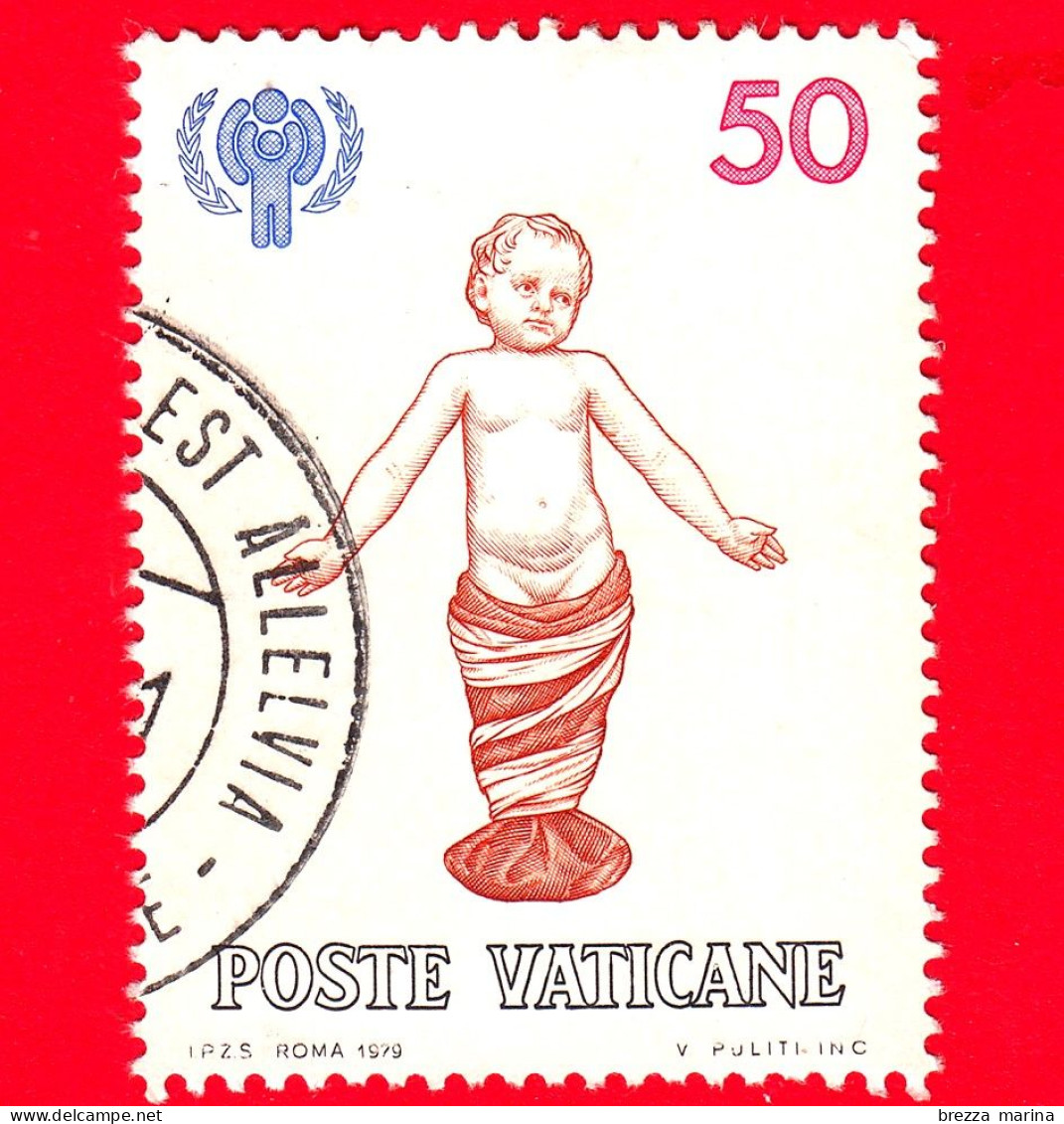 VATICANO - Usato - 1979 - Anno Internazionale Del Fanciullo - Bambino, Scultura Di Andrea Della Robbia - 50 L. - Oblitérés