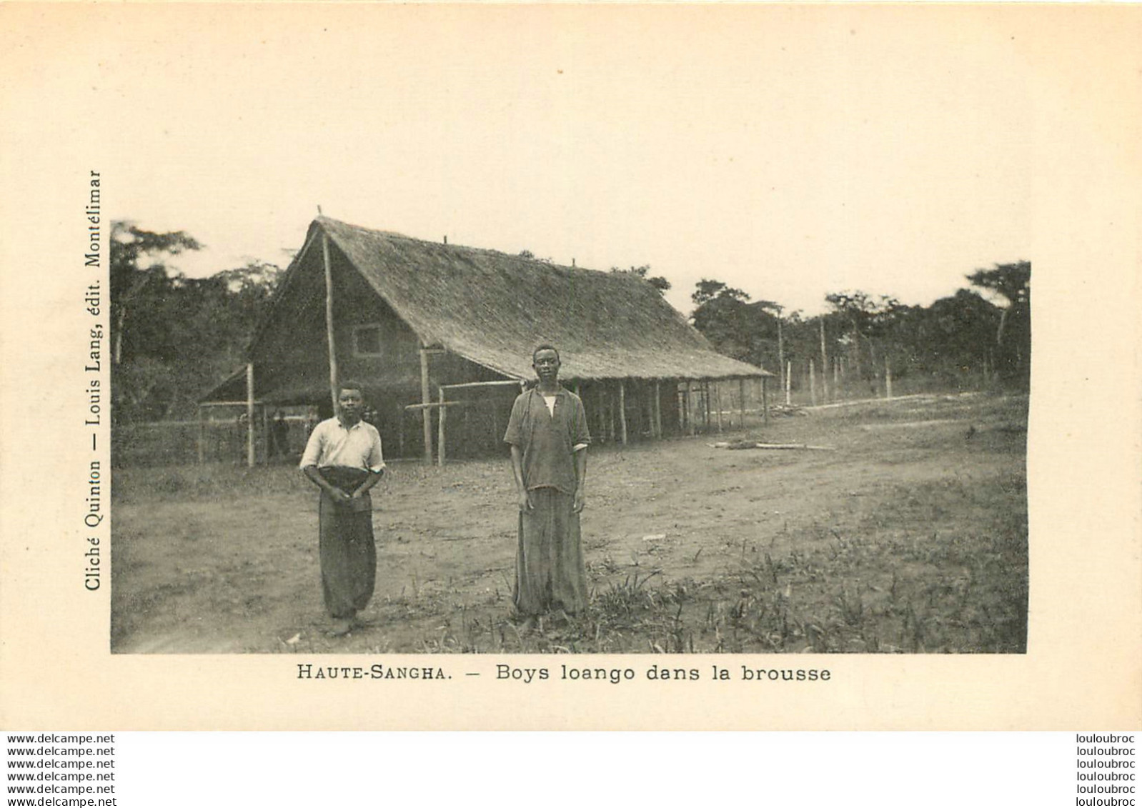 HAUTE SANGHA BOYS LOANGO DANS LA BROUSSE  EDITION QUINTON - Congo Francés