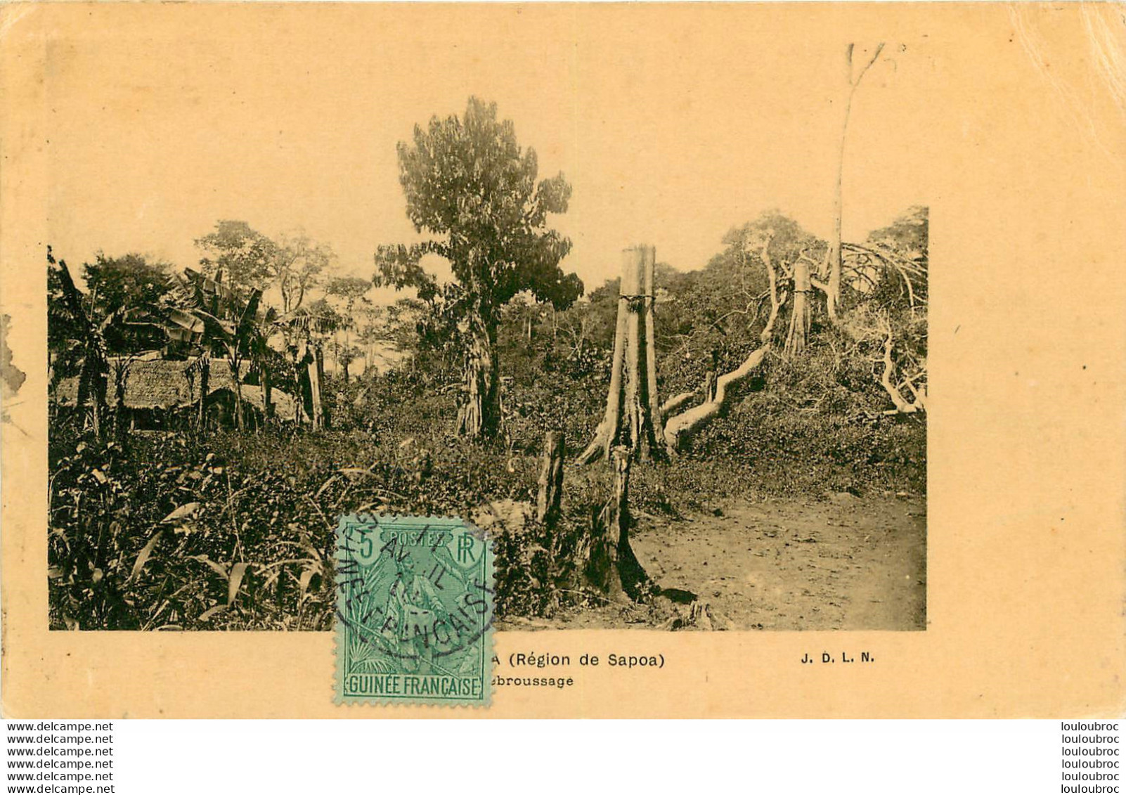 HAUTE SANGHA  DEBROUSSAGE REGION DE SAPOA   EDITION J.D.L.N. - Congo Francese