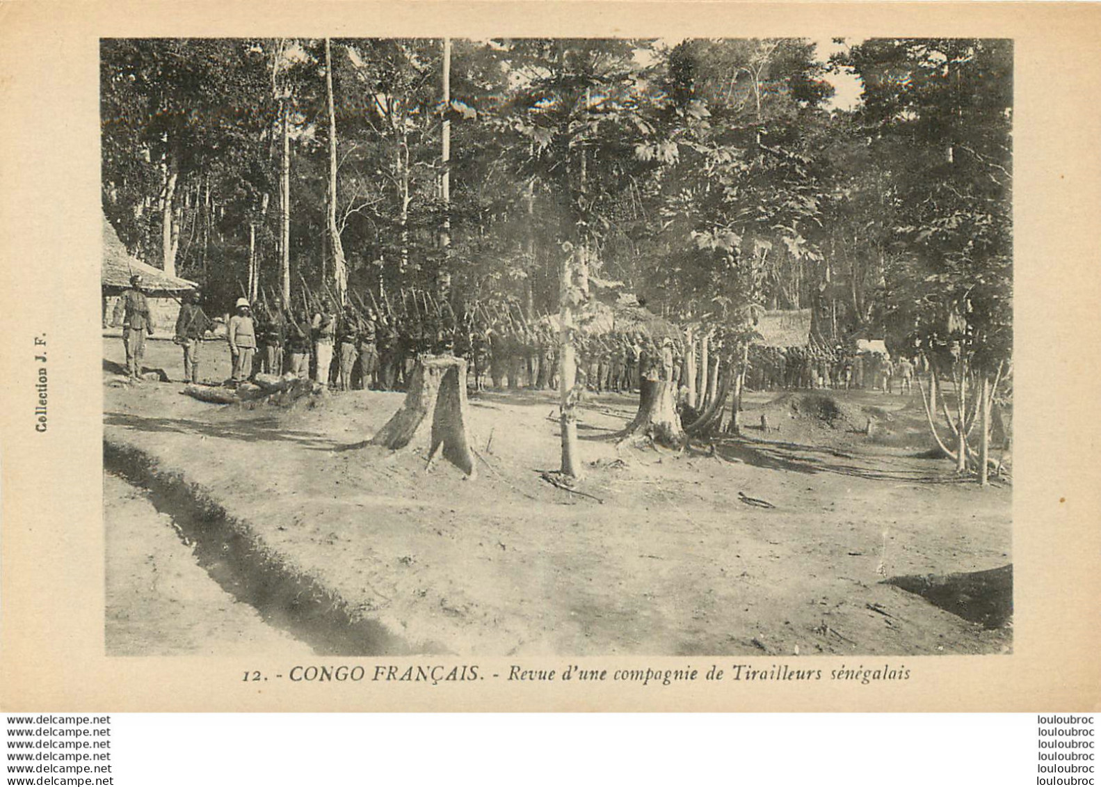 CONGO FRANCAIS REVUE D'UNE COMPAGNIE DE TIRAILLEURS SENEGALAIS  COLLECTION J.F. - Französisch-Kongo