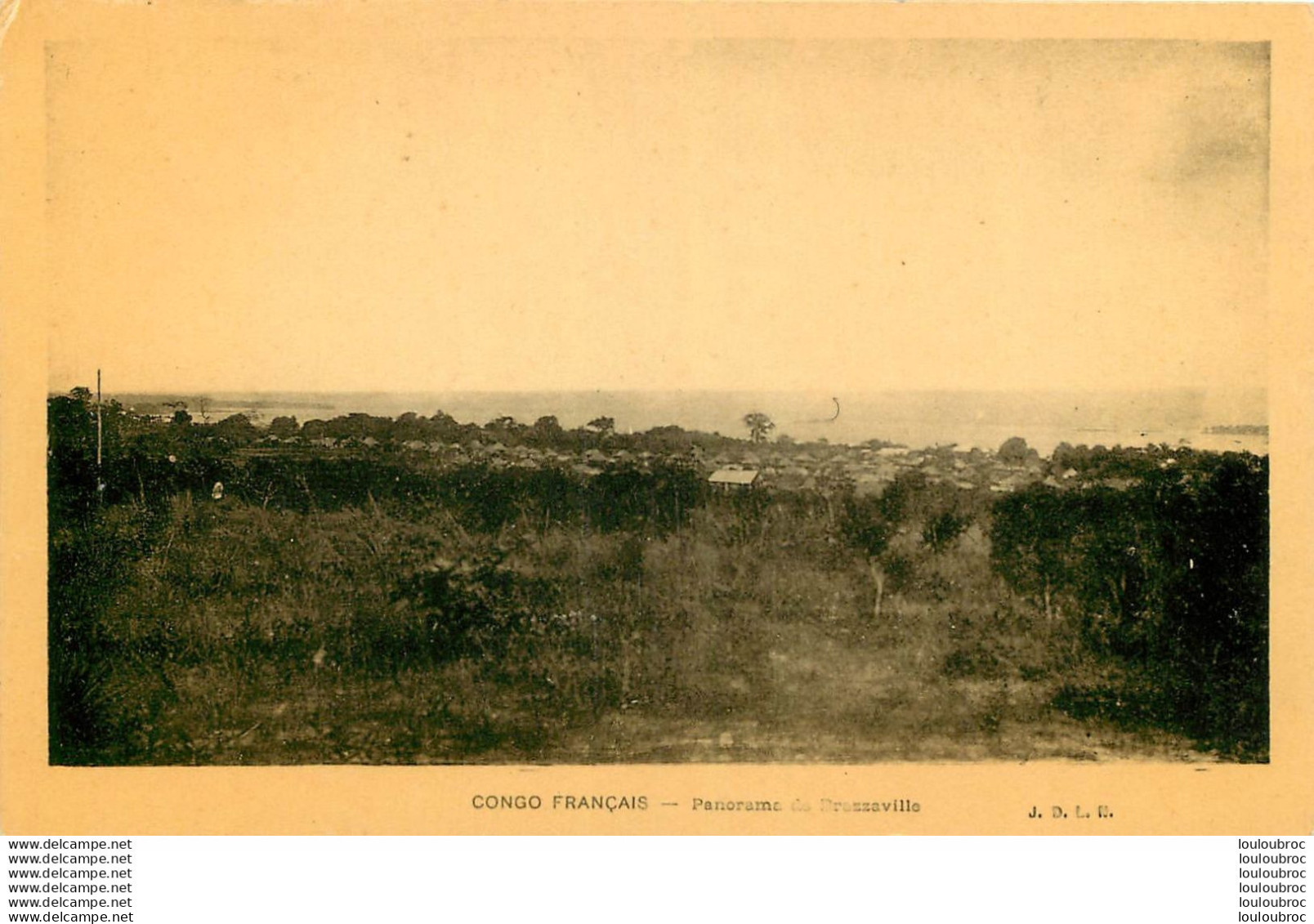 CONGO FRANCAIS PANORAMA  DE BRAZZAVILLE  EDITION  J.D.L.N. JOSEPH DUHAUT - Congo Francese