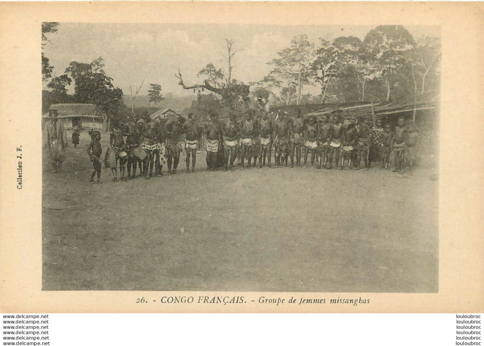 CONGO FRANCAIS GROUPE DE FEMMES MISSANGHAS  COLLECTION J.F. - French Congo