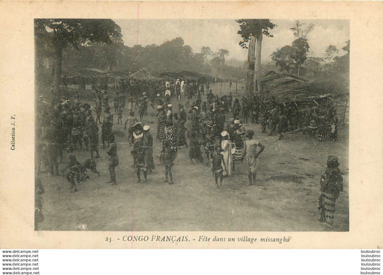 CONGO FRANCAIS FETE DANS UN VILLAGE MISSANGHA COLLECTION J.F. - French Congo