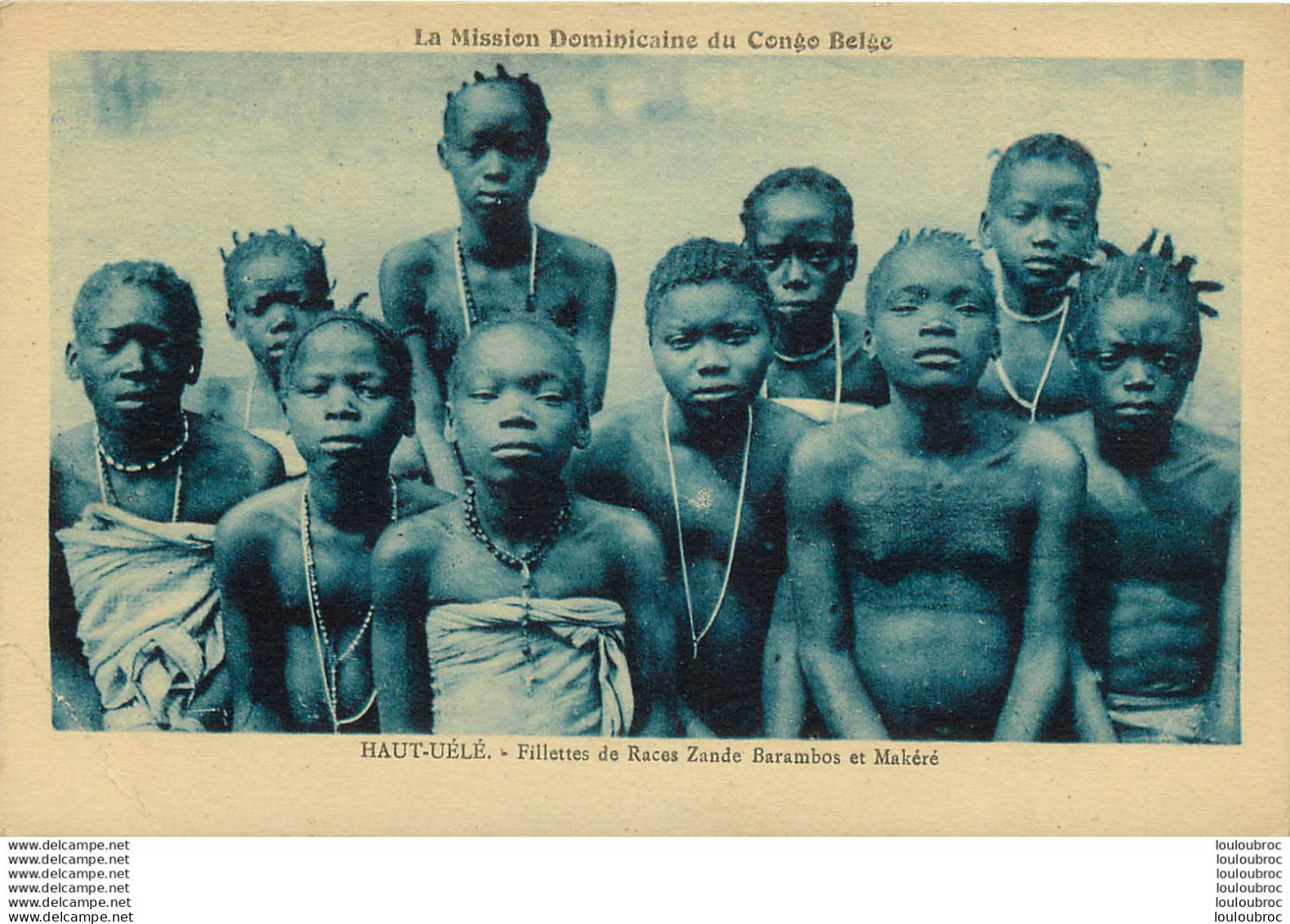 CONGO BELGE HAUT UELE FILLETTES DE RACES ZANDE BARAMBOS ET MAKERE - Congo Belge