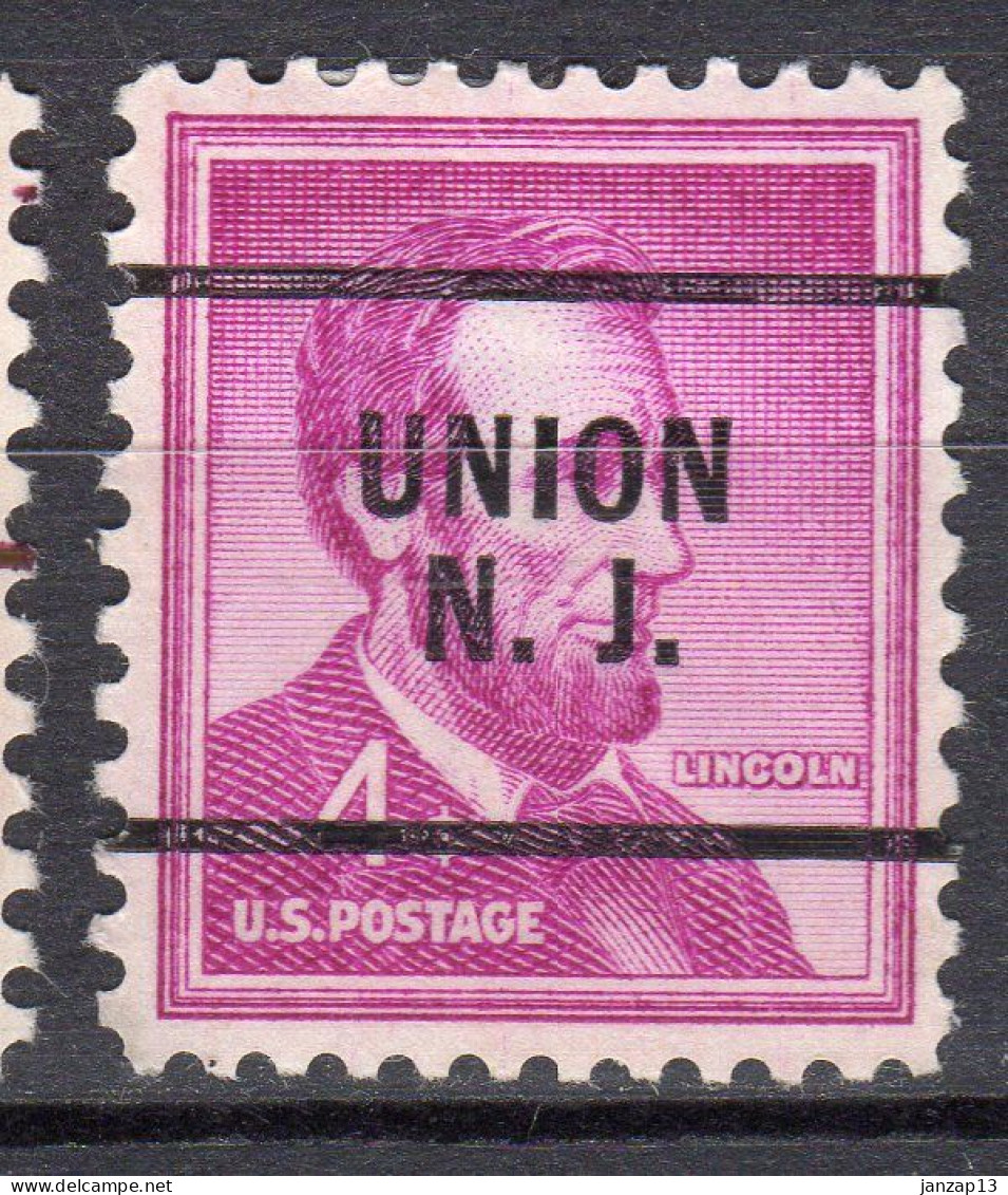 NJ-697; USA Precancel/Vorausentwertung/Preo; UNION (NJ), Type 256 - Preobliterati