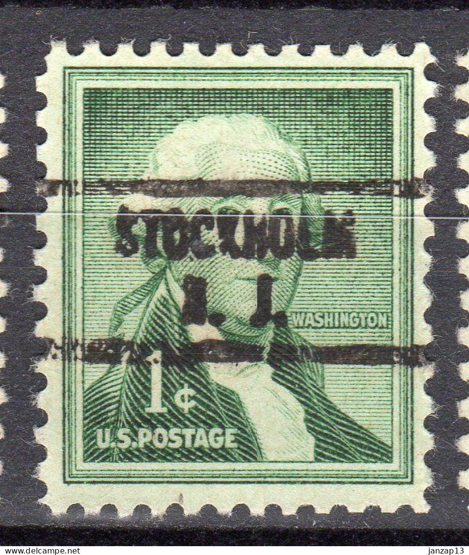 NJ-660; USA Precancel/Vorausentwertung/Preo; STOCKHOLM (NJ), Type 734 - Preobliterati