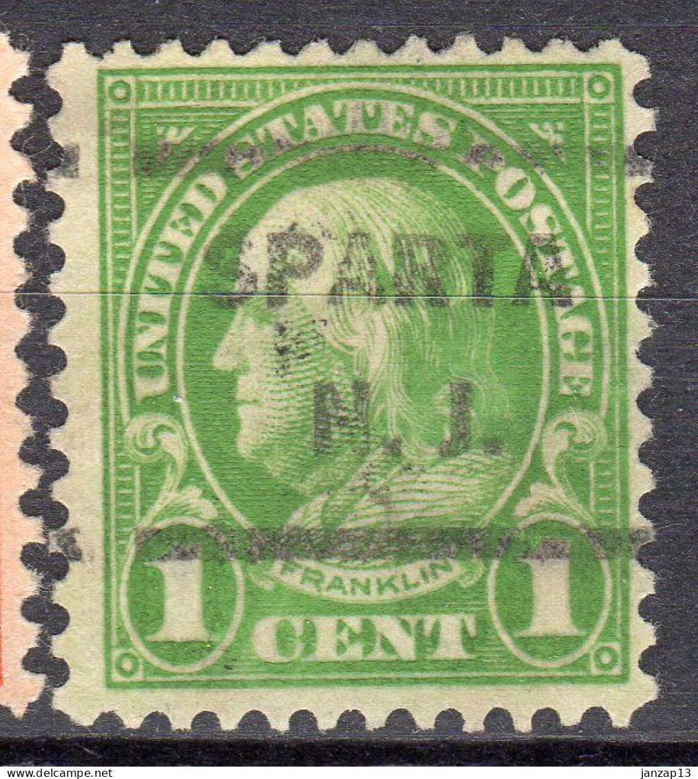 NJ-651; USA Precancel/Vorausentwertung/Preo; SPARTA (NJ), Type 602 - Precancels