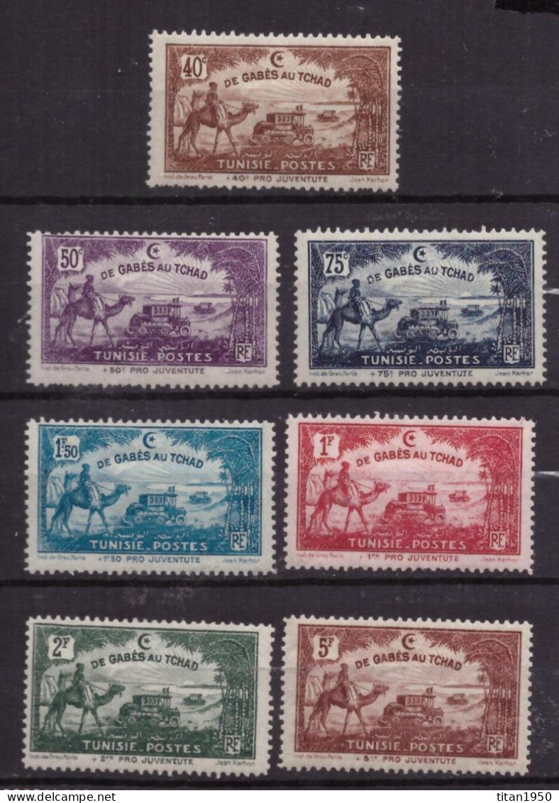 TUNISIE - Traversée Du Sahara En Auto Chenilles - Série De 7 Timbres Neufs **  Cote 25 € - Nuevos