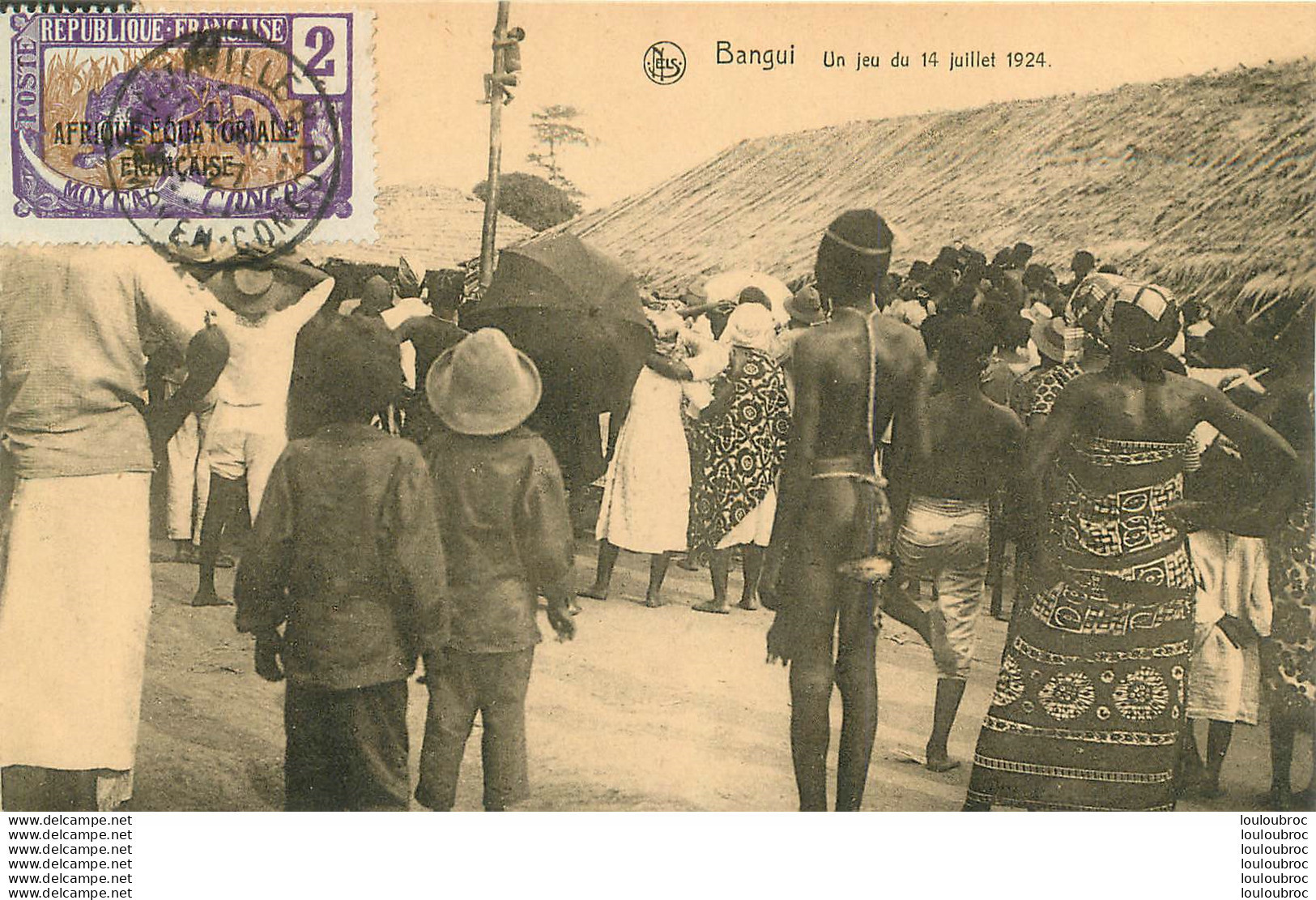 BANGUI UN JEU DU 14 JUILLET 1924  EDITION NELS - Zentralafrik. Republik