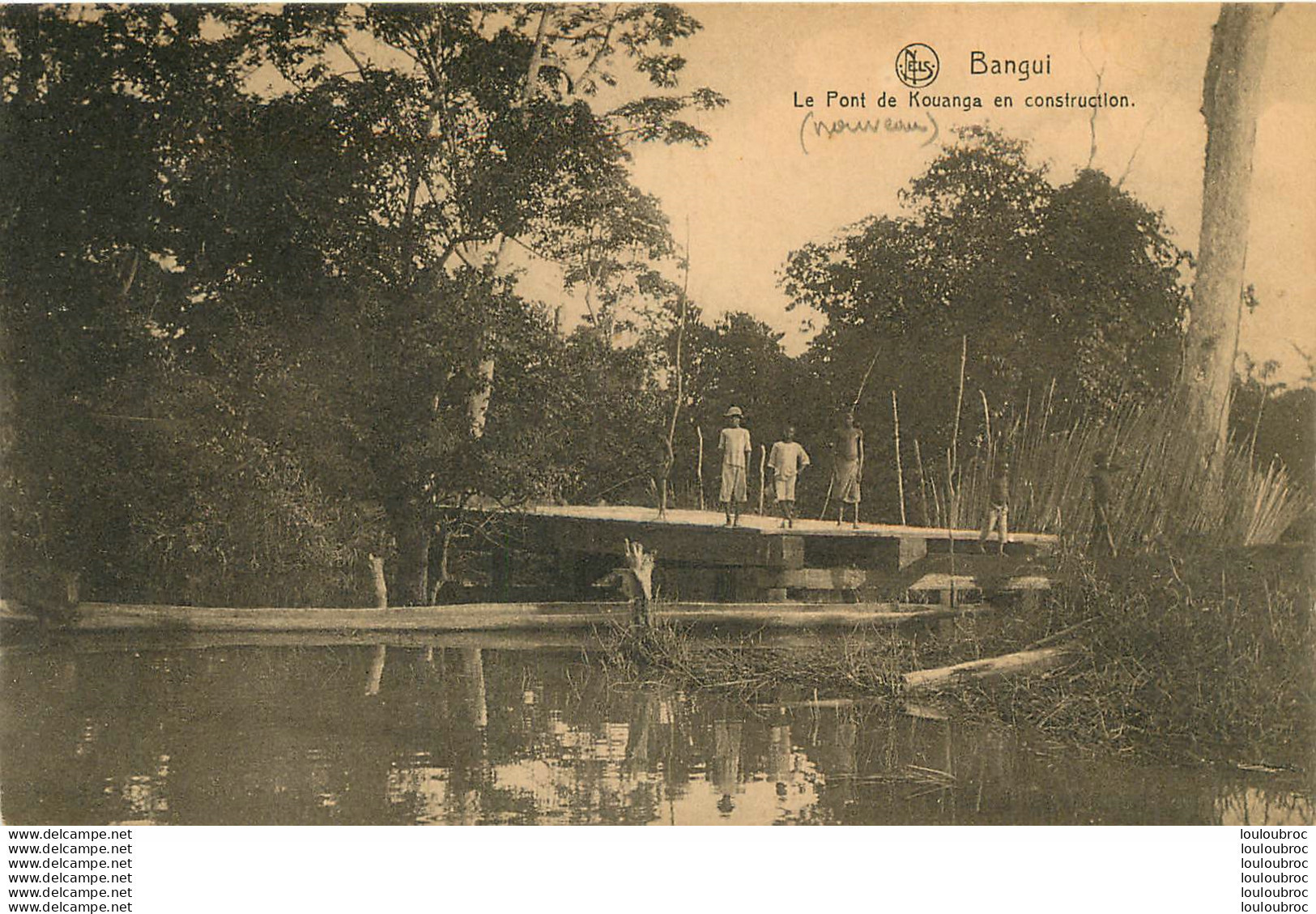 BANGUI LE PONT DE KOUANGA  EN CONSTRUCTION  EDITION NELS - Centrafricaine (République)