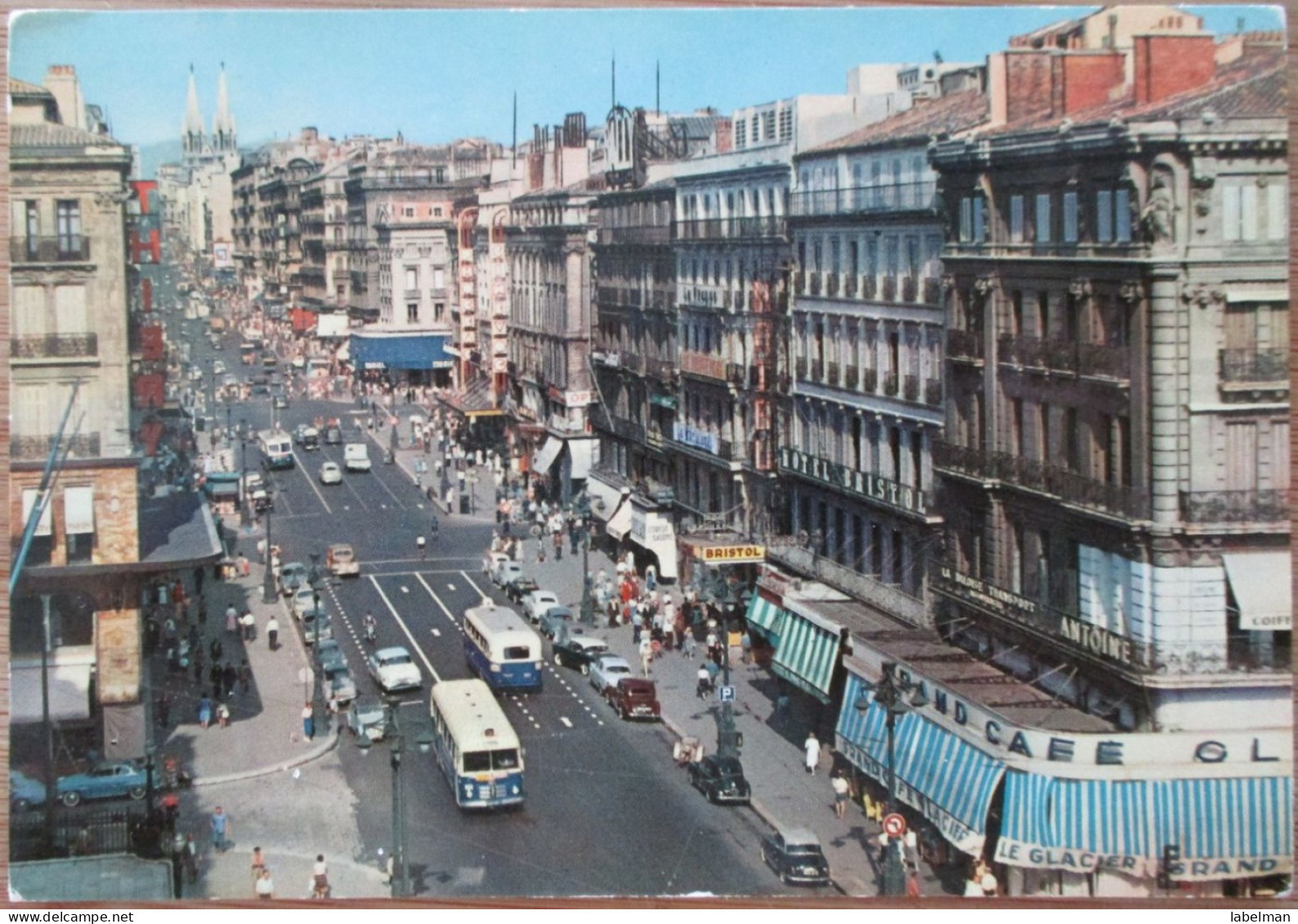 FRANCE MARSEILLE LA CANEBIERE CITY CENTER KARTE CARD POSTKAART POSTCARD CARTE POSTALE POSTKARTE CARTOLINA ANSICHTSKARTE - Bressols