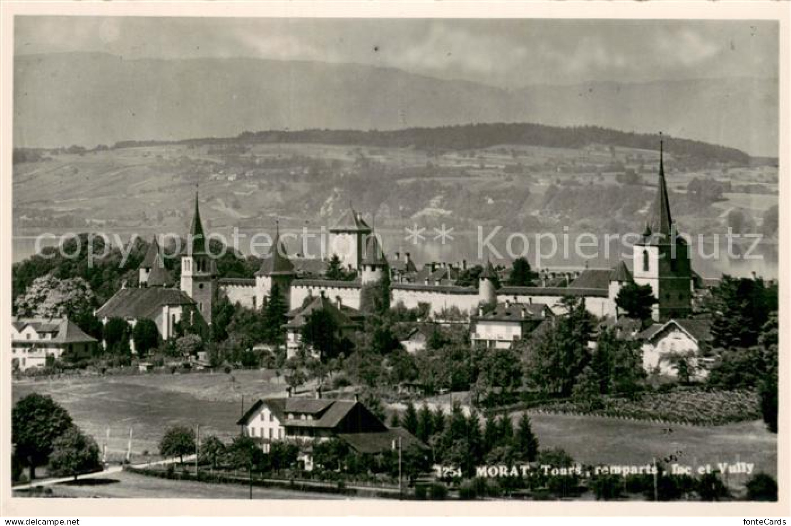 13784822 Morat Murten FR Tours Remparts Lac Et Vully  - Otros & Sin Clasificación