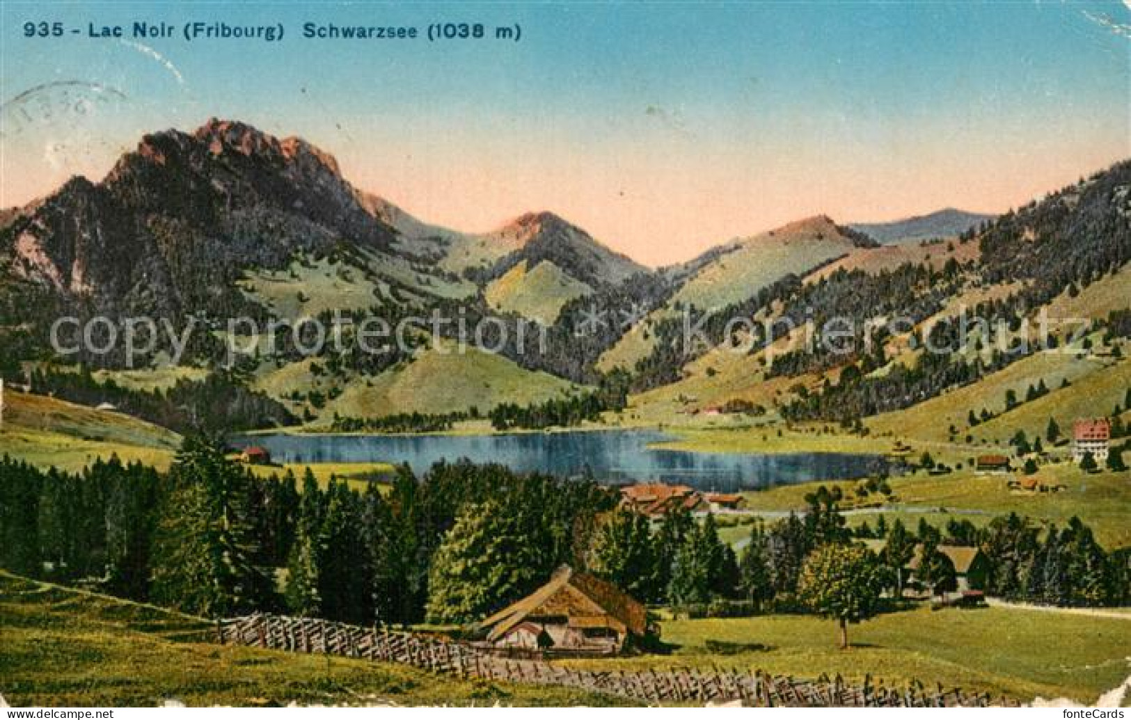 13784810 Lac Noir Schwarzsee FR Panorama Lac Noir Schwarzsee FR - Otros & Sin Clasificación